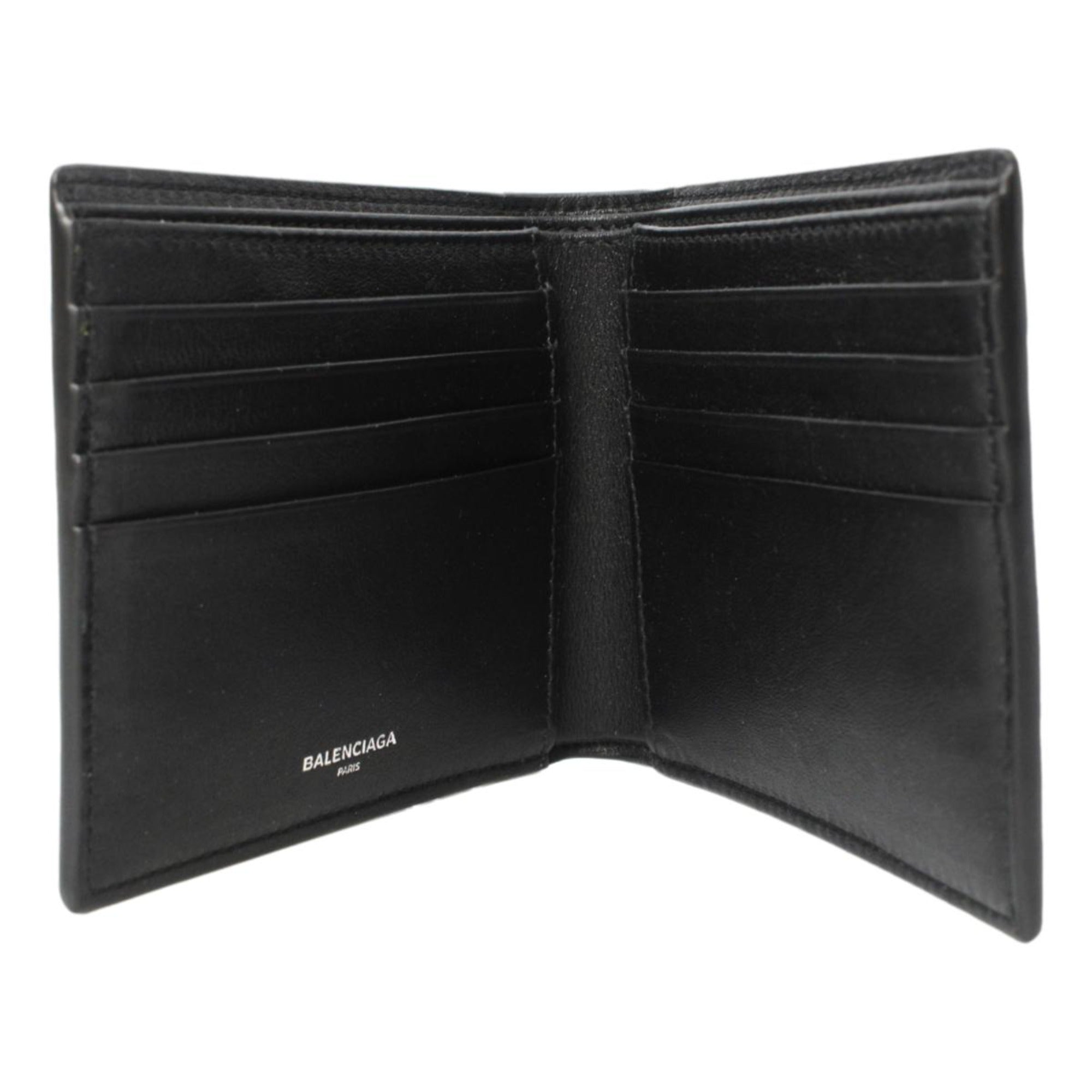 Men's Wallet: Black Bifold Wallet - Luxury Leather by Balenciaga