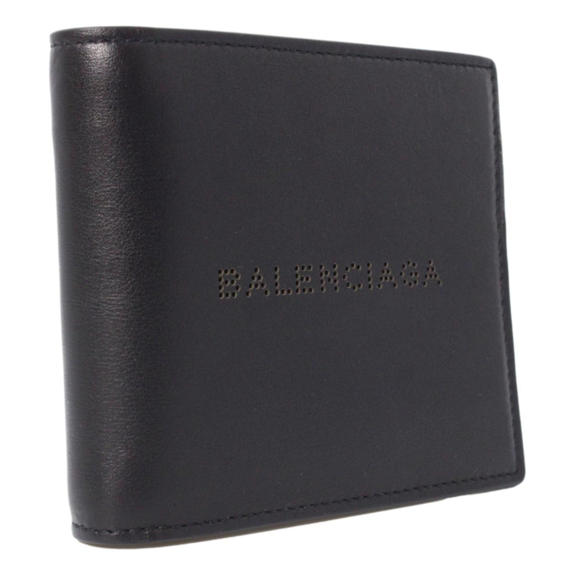 Men's Wallet: Black Bifold Wallet - Luxury Leather by Balenciaga