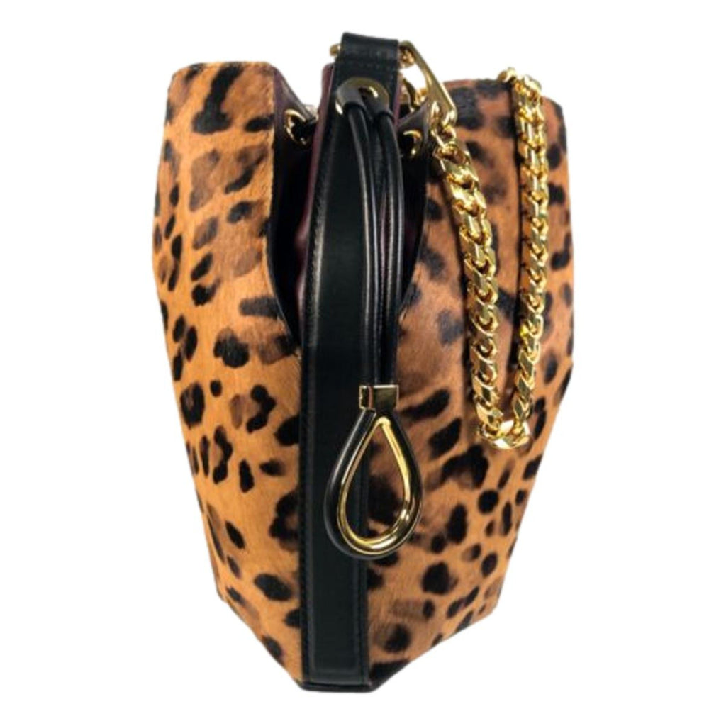 Leopard Printed Bucket Bag, Alexander McQueen Bag - Bold Luxury Style
