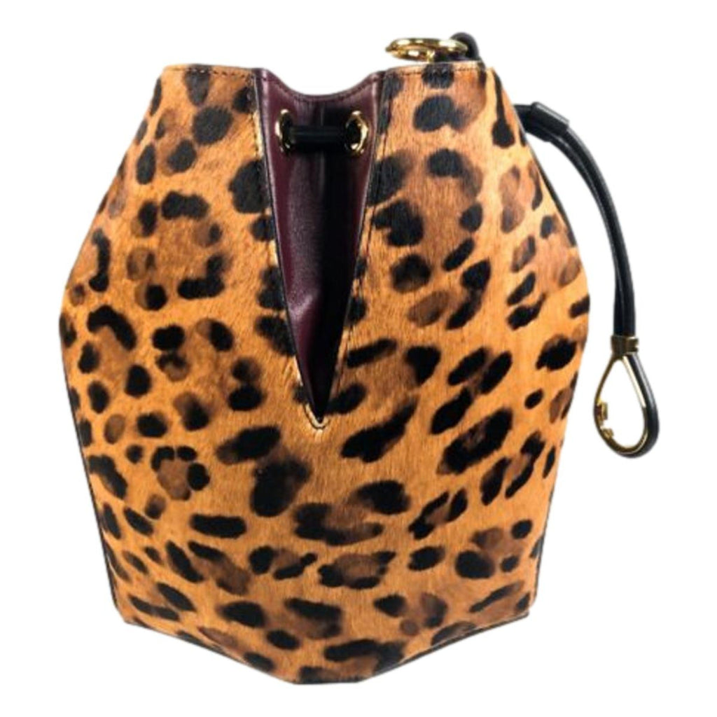 Leopard Printed Bucket Bag, Alexander McQueen Bag - Bold Luxury Style