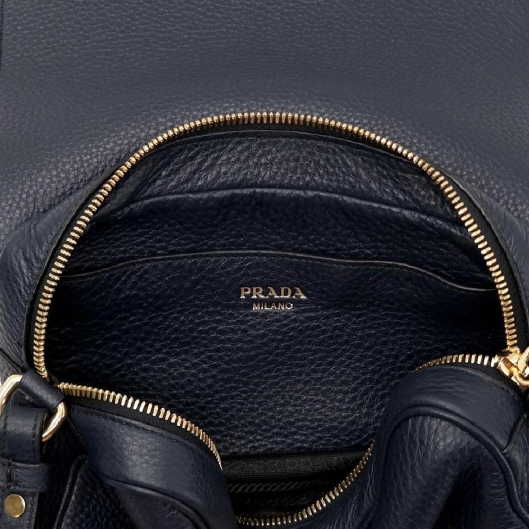 Prada Baltico Blue Leather Crossbody Bag - Elegance Meets Versatility