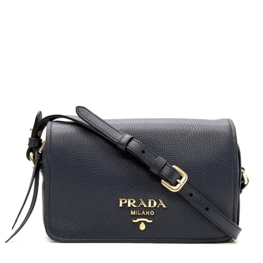 Prada Baltico Blue Leather Crossbody Bag - Elegance Meets Versatility