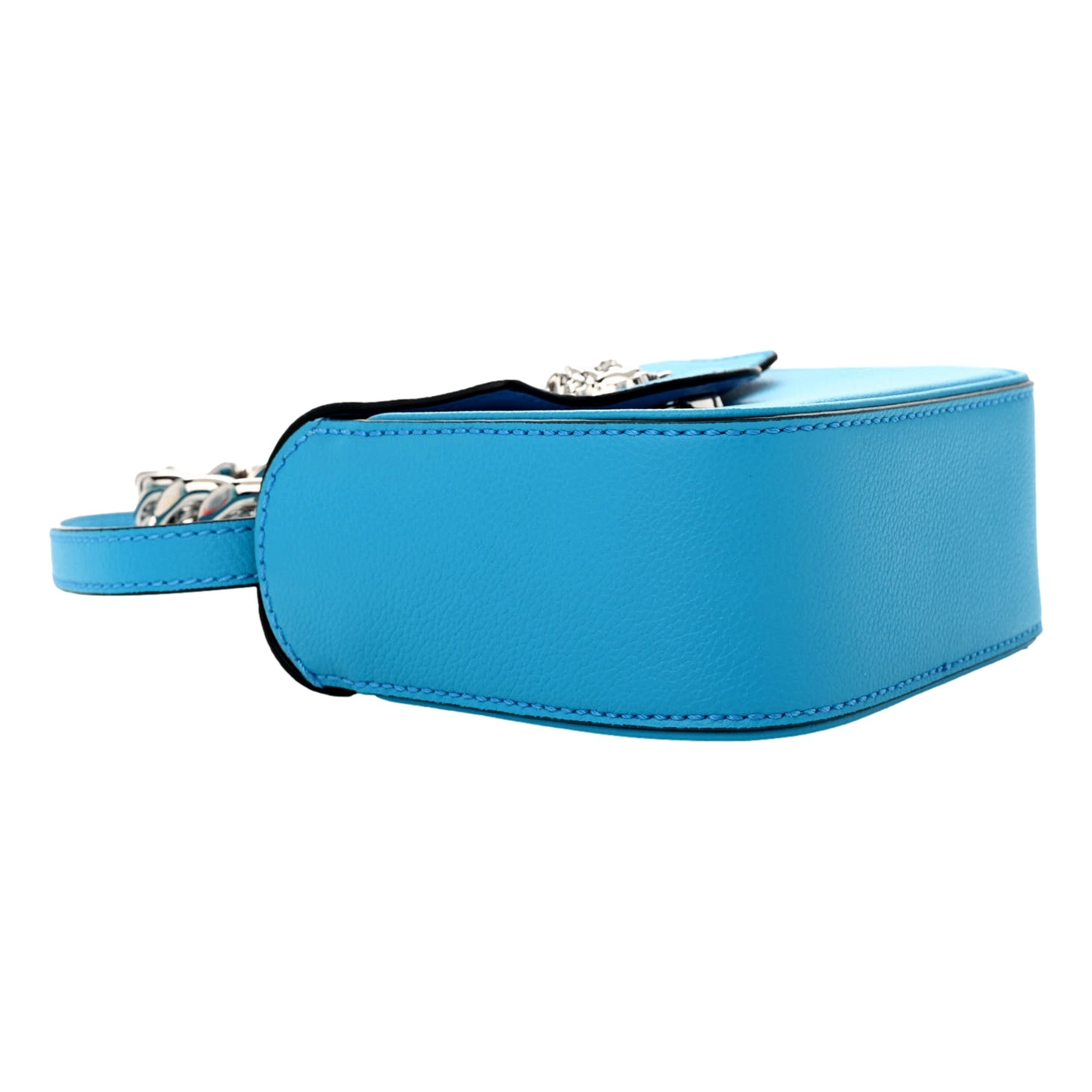Versace Blue Bag: Elegant Top Handle & Versatile Designer Style