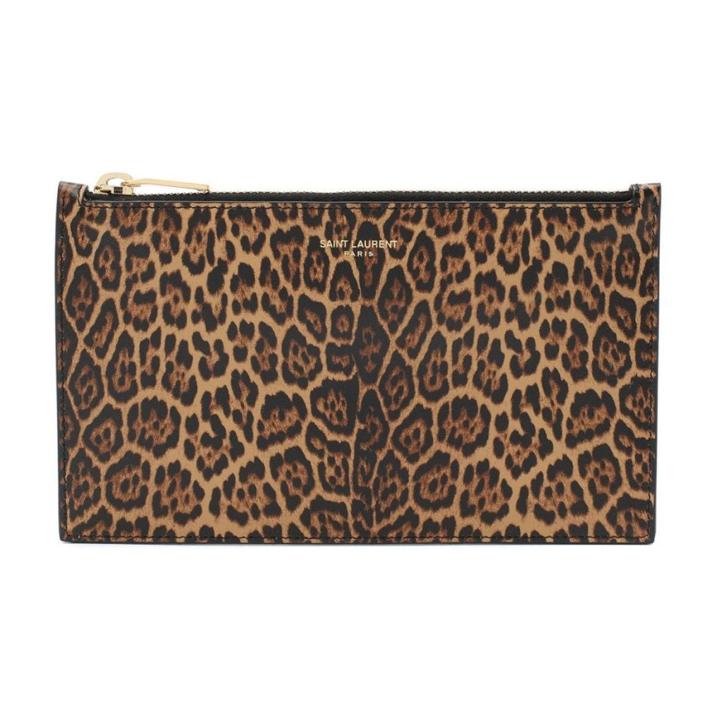 Leopard Pouch - Leather Pouch for Style | Saint Laurent Small Pouch