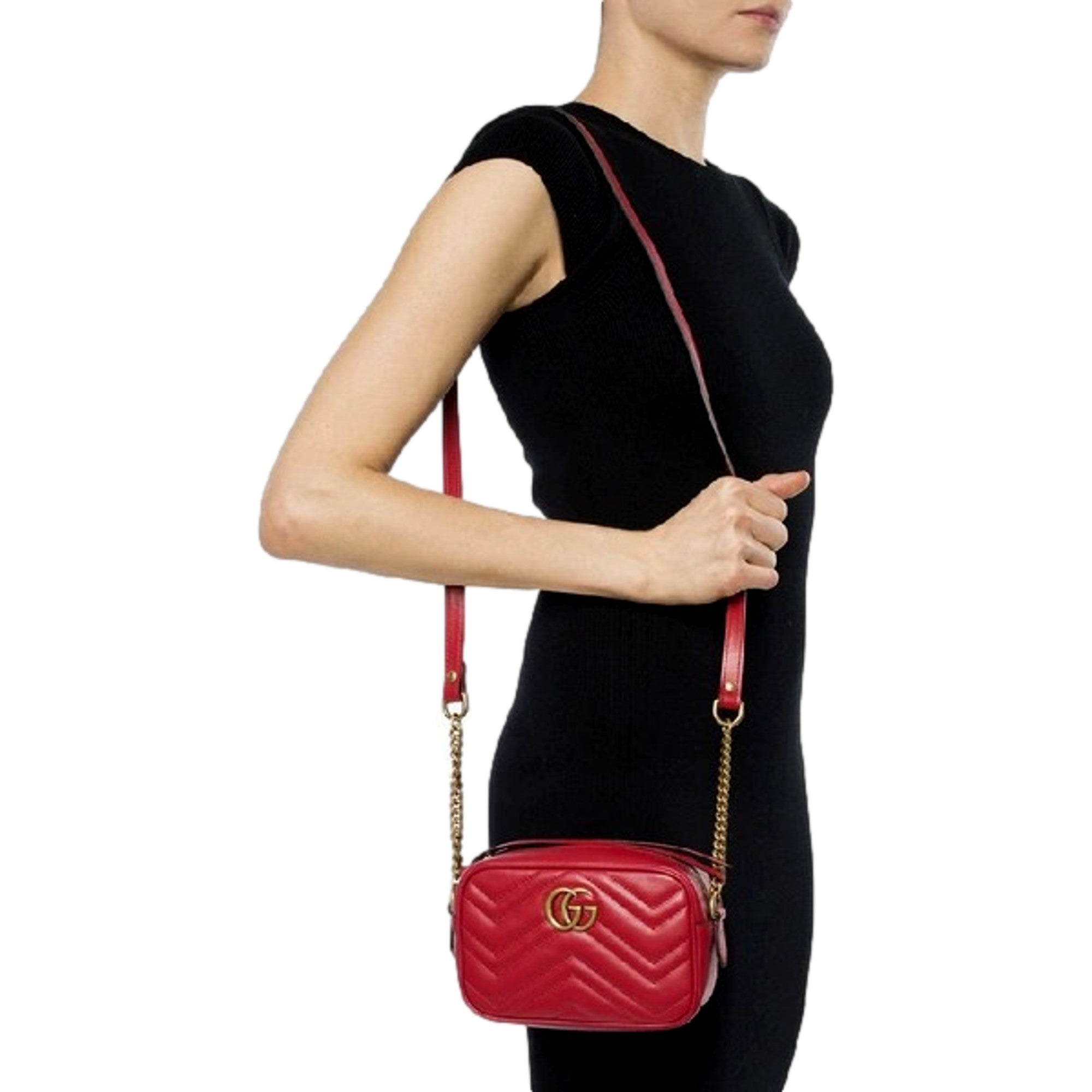 Gucci GG Marmont Red Leather Mini Bag - Luxury & Style in One