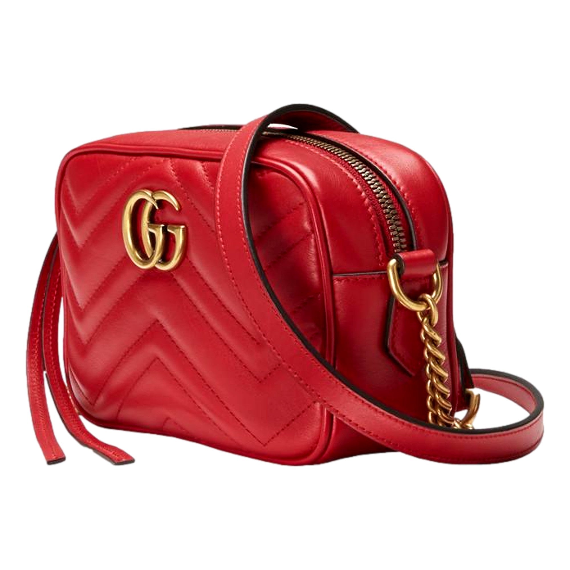 Gucci GG Marmont Red Leather Mini Bag - Luxury & Style in One