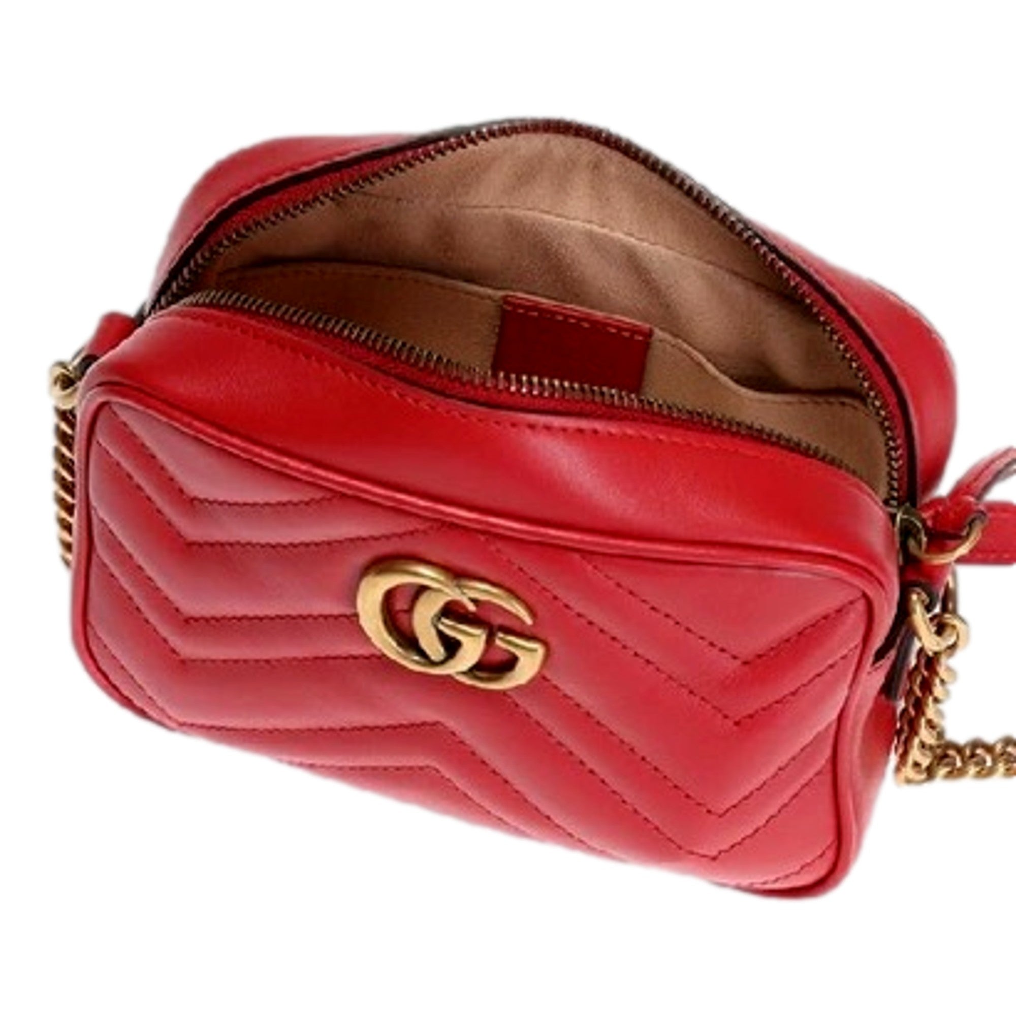 Gucci GG Marmont Red Leather Mini Bag - Luxury & Style in One