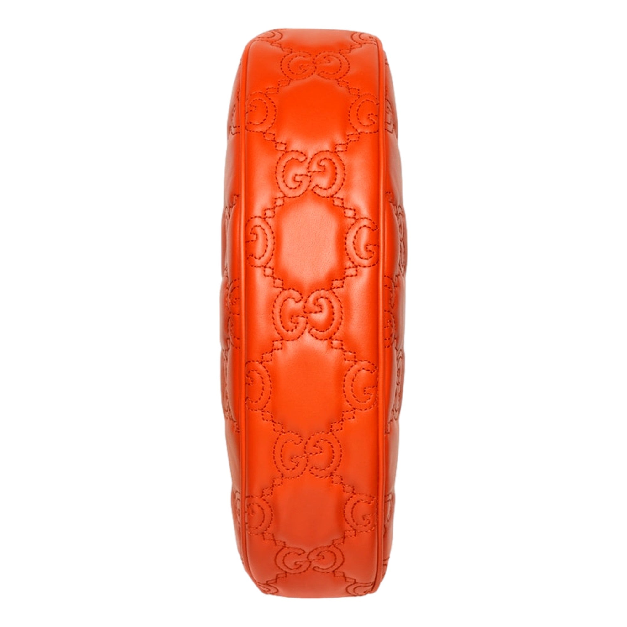 Gucci Orange Quilted Matelassé Leather Shoulder Bag - Luxury Style