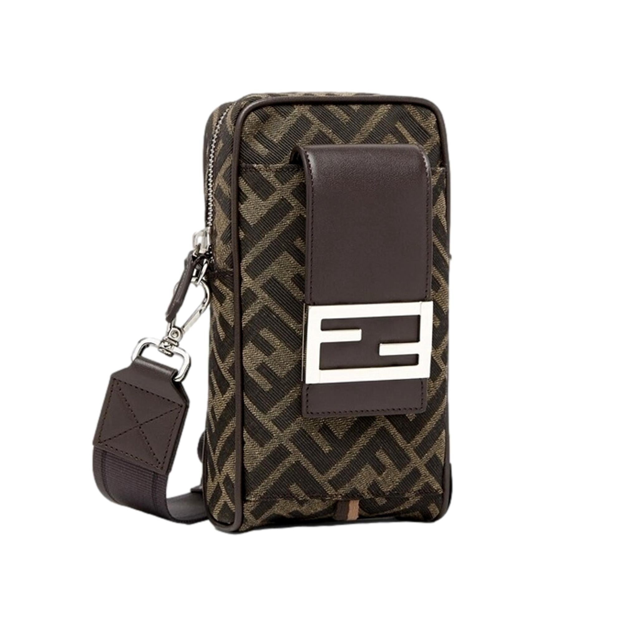 Fendi Phone Holder, Shop Bags | Stylish Zucca Canvas Crossbody Bag