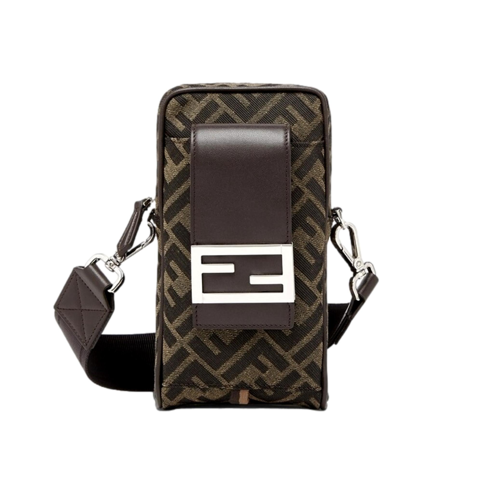 Fendi Phone Holder, Shop Bags | Stylish Zucca Canvas Crossbody Bag