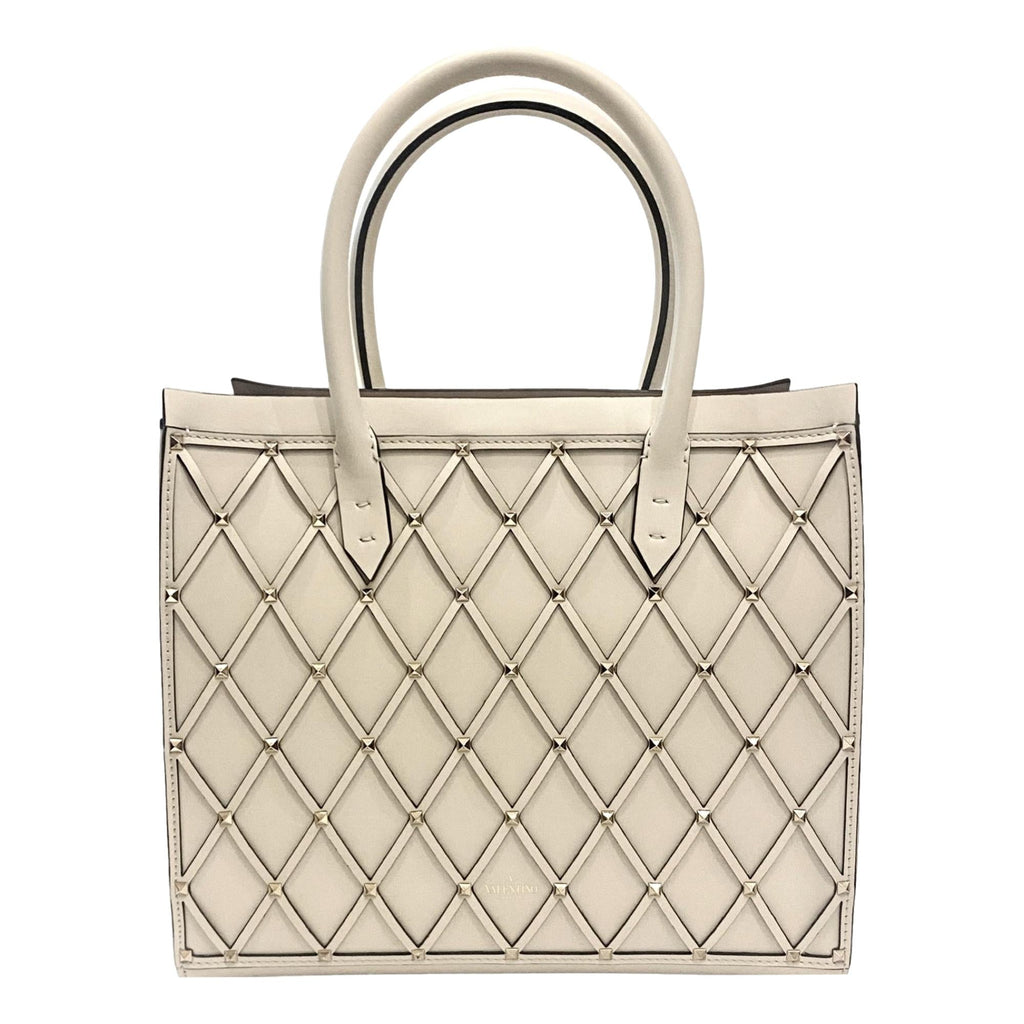 Valentino Garavani Crossbody Tote: Luxury Ivory Leather Bag