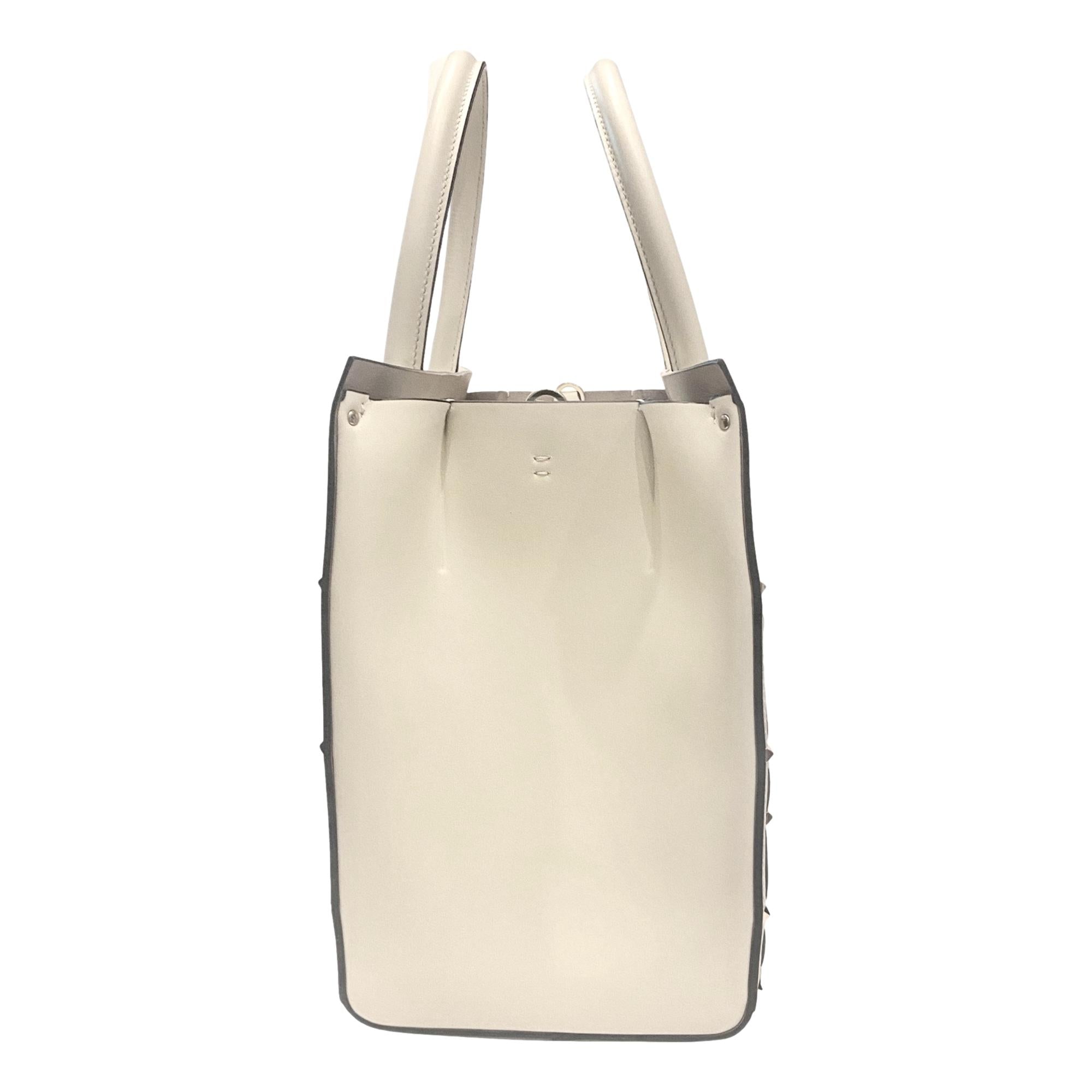 Valentino Garavani Crossbody Tote: Luxury Ivory Leather Bag
