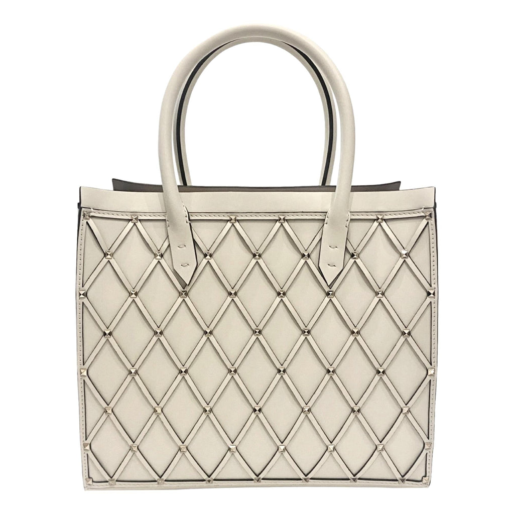 Valentino Garavani Crossbody Tote: Luxury Ivory Leather Bag