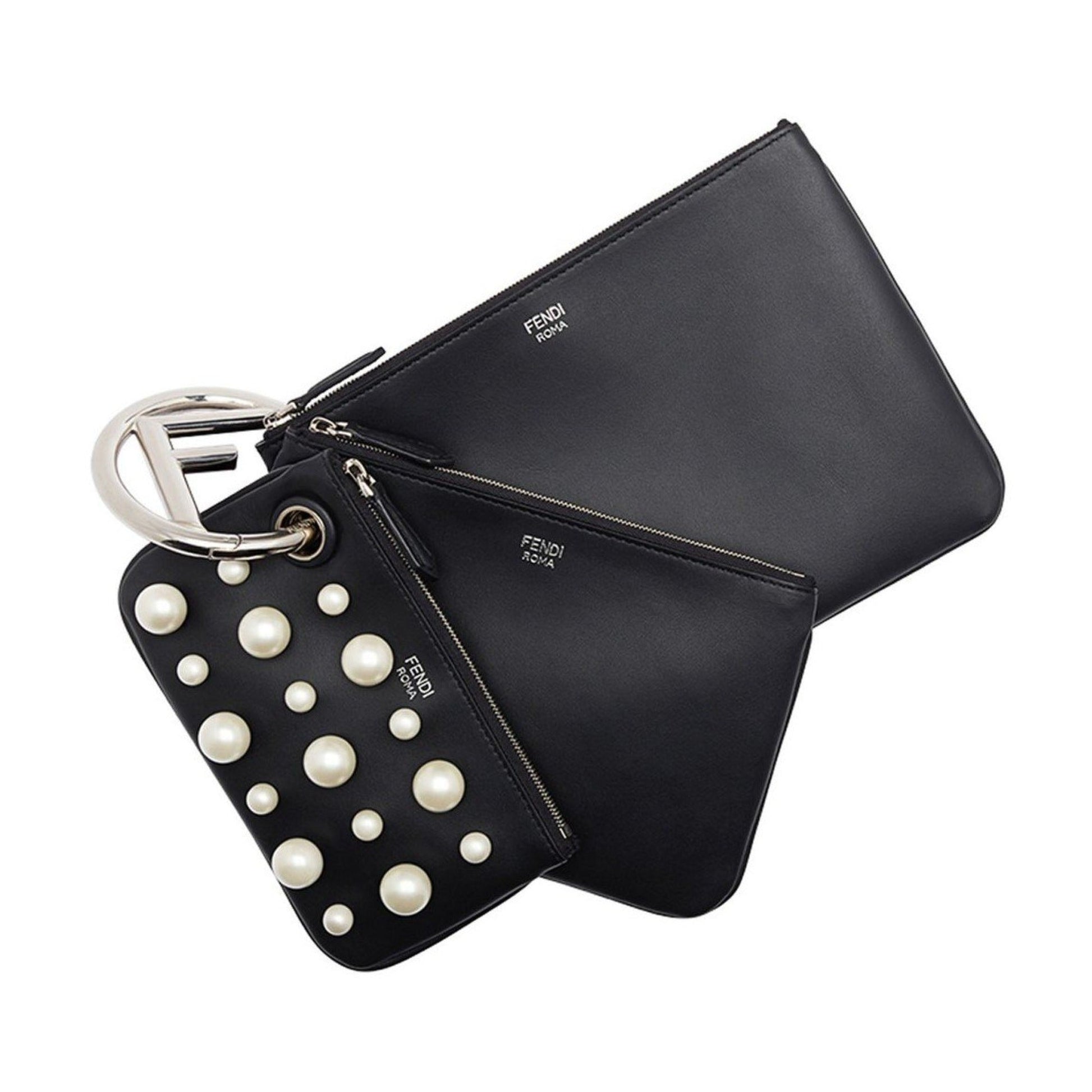 Fendi Pearl Studded Multi Clutch - Elegant Style for Day & Night