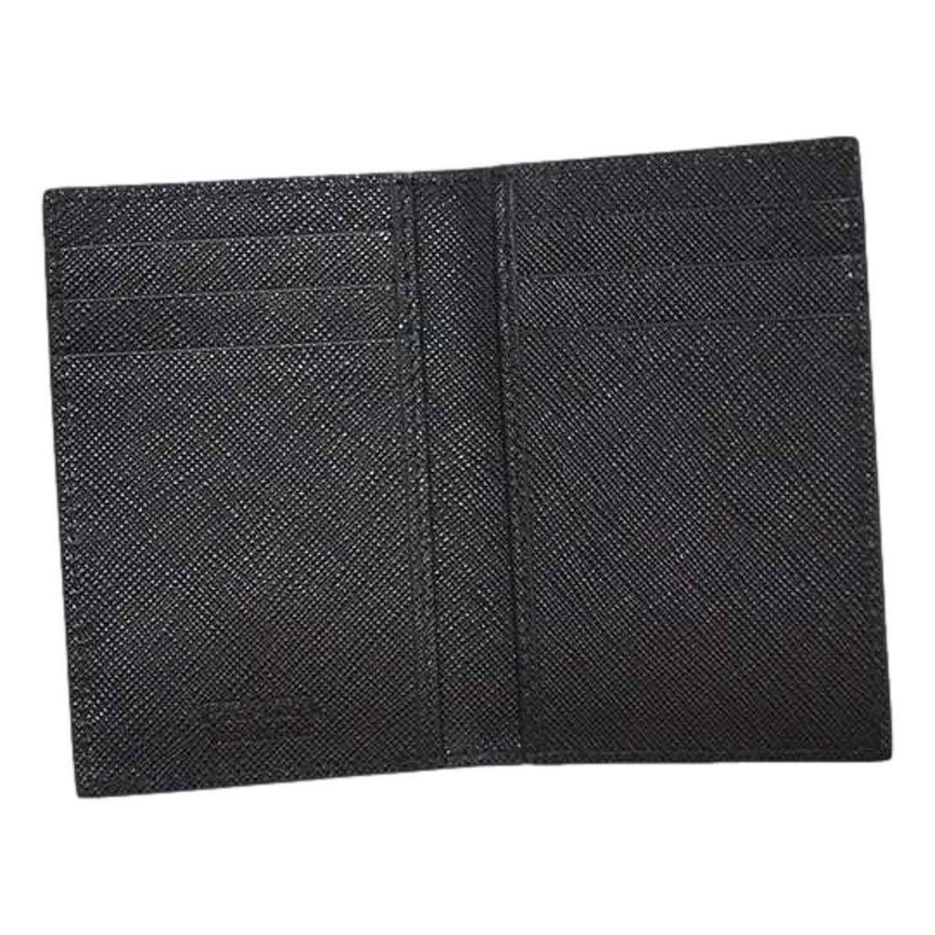 Prada Men's Saffiano Black Card Holder – Elegance Meets Functionality