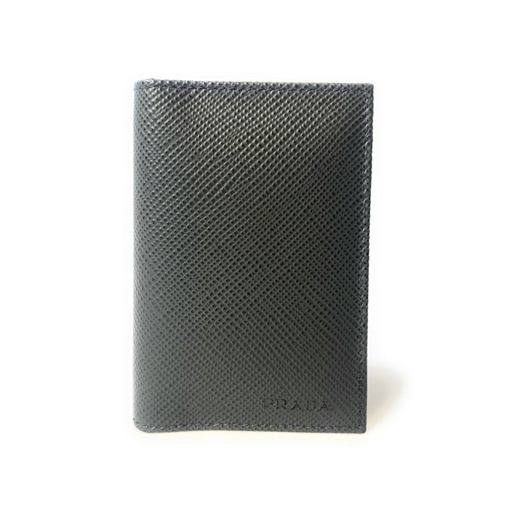 Prada Men's Saffiano Black Card Holder – Elegance Meets Functionality
