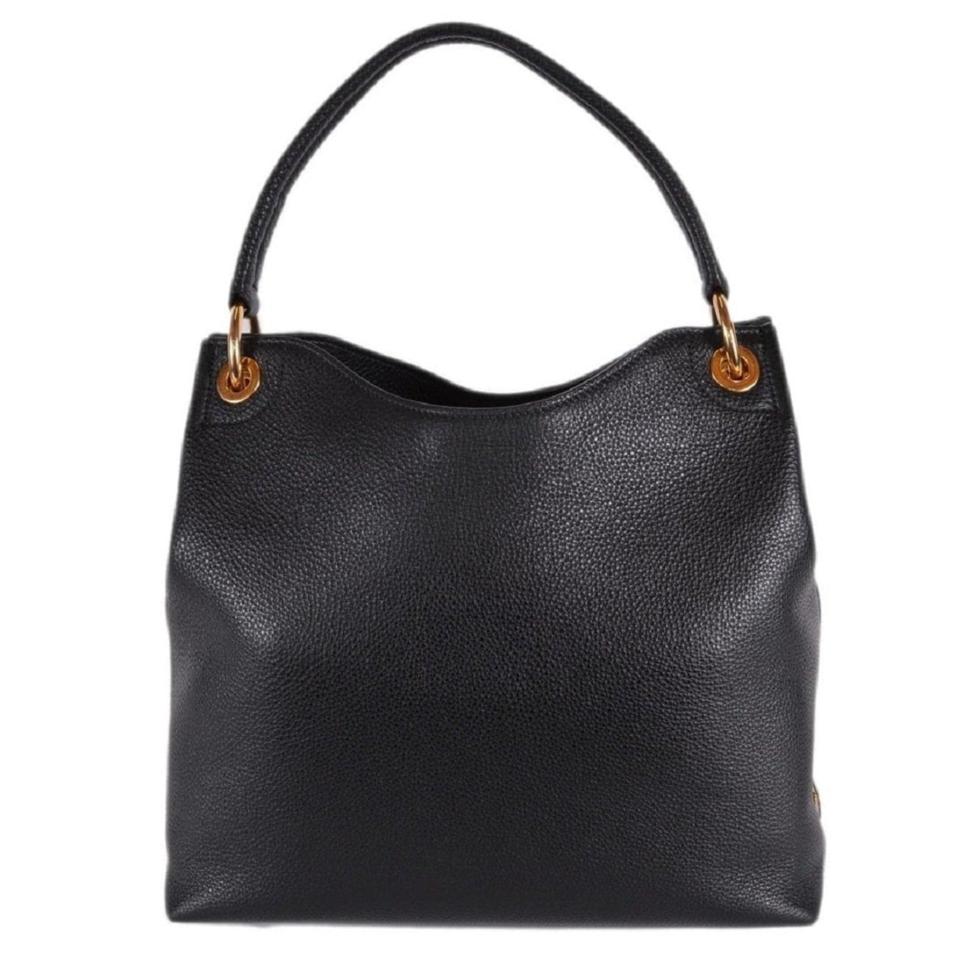 Prada Vitello Phenix Hobo Tote: Black Leather Elegance & Space
