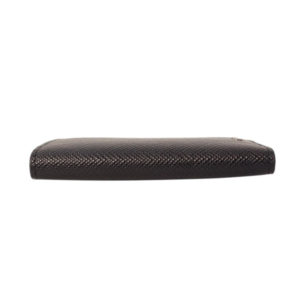 Prada Black Leather Card Holder - Stylish, Compact & Functional Design