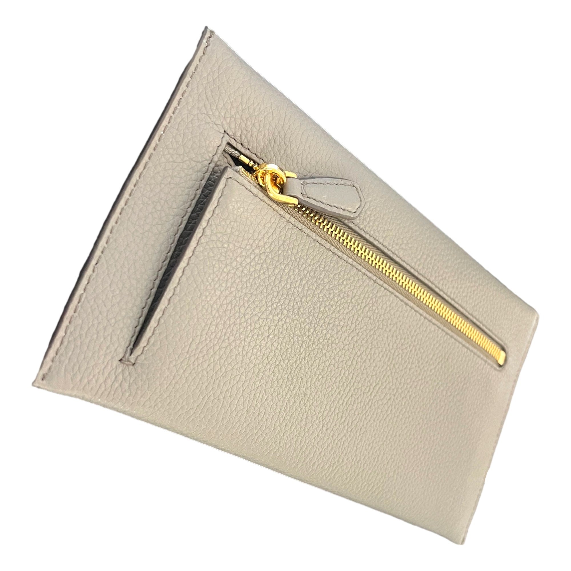 Prada Grey Wallet - Long Envelope Wallet in Vitello Grain Leather