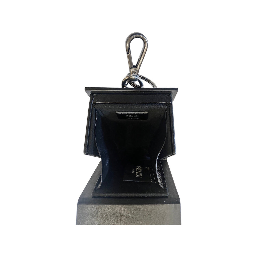 Fendi Black Leather Key Ring - Luxury and Elegance in Every Detail