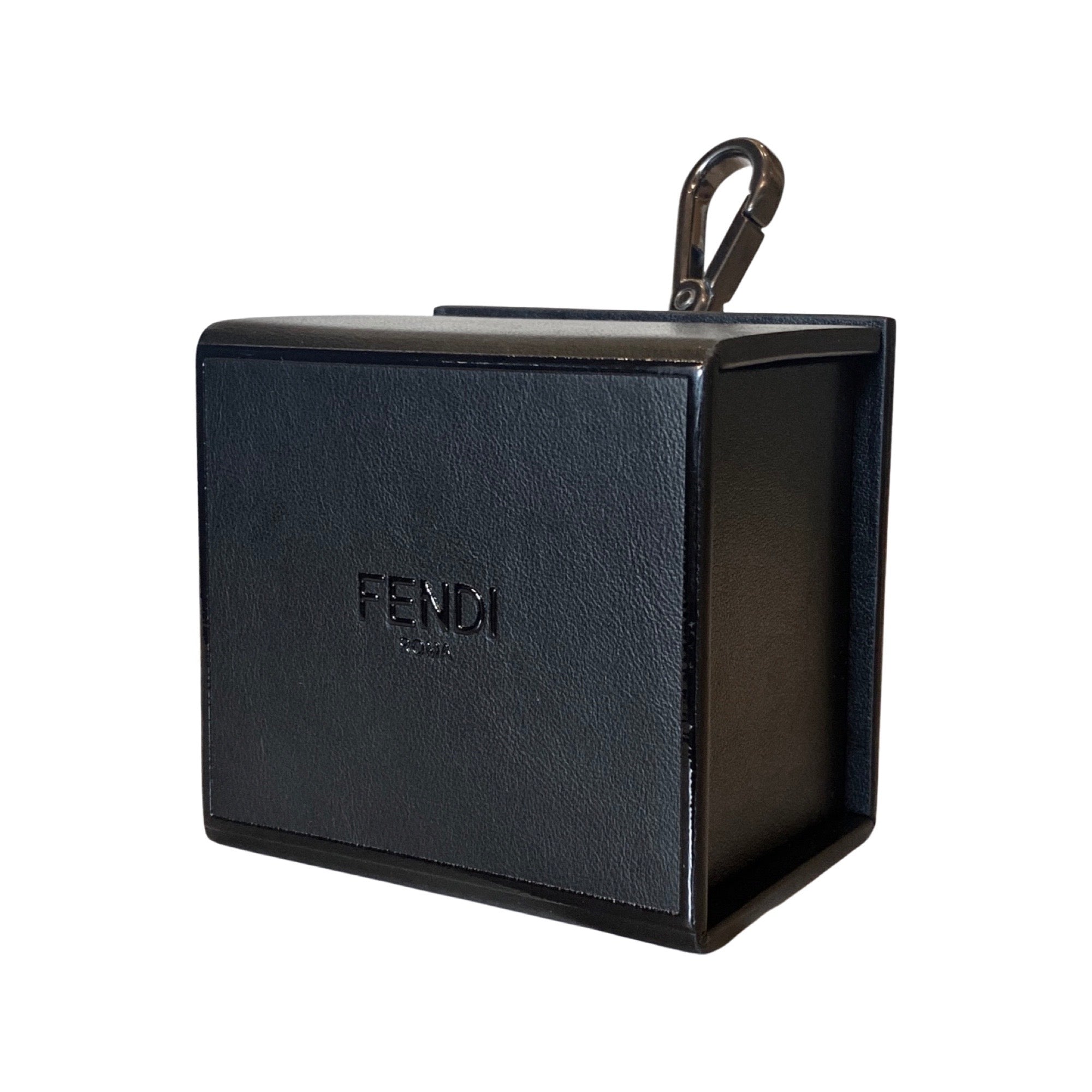 Fendi Black Leather Key Ring - Luxury and Elegance in Every Detail