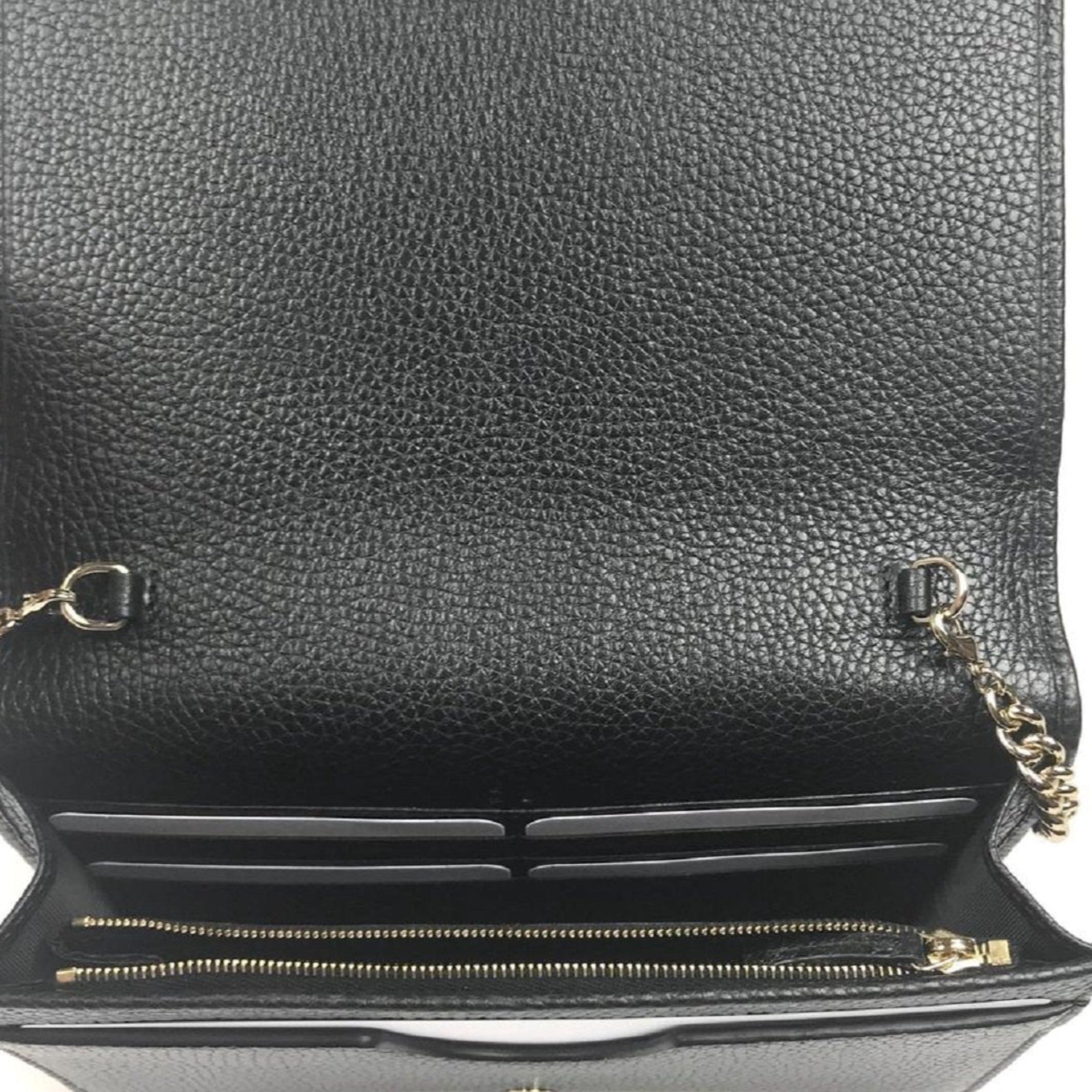 Gucci Soho Black Leather Wallet: Stylish Crossbody & Clutch Bag