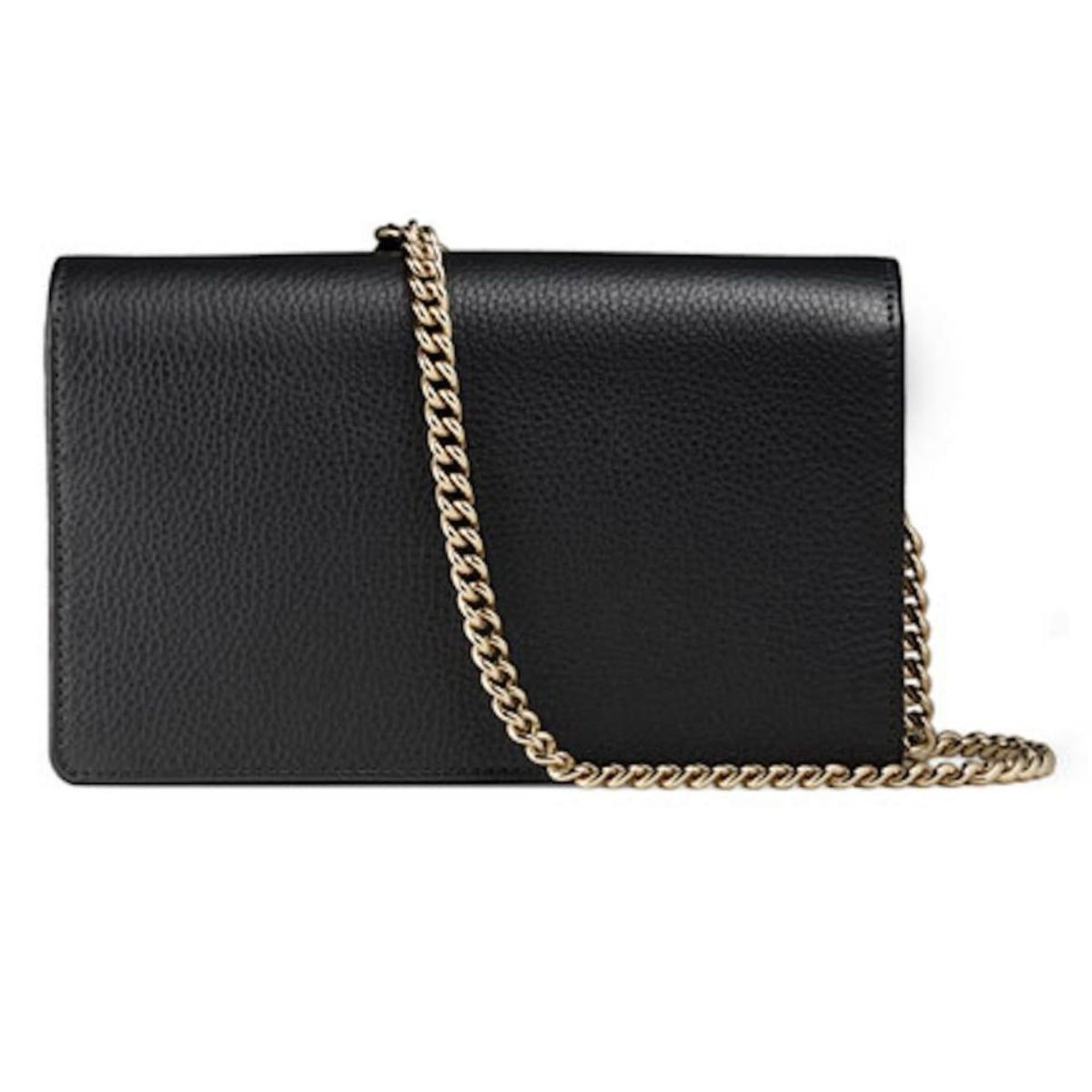 Gucci Soho Black Leather Wallet: Stylish Crossbody & Clutch Bag