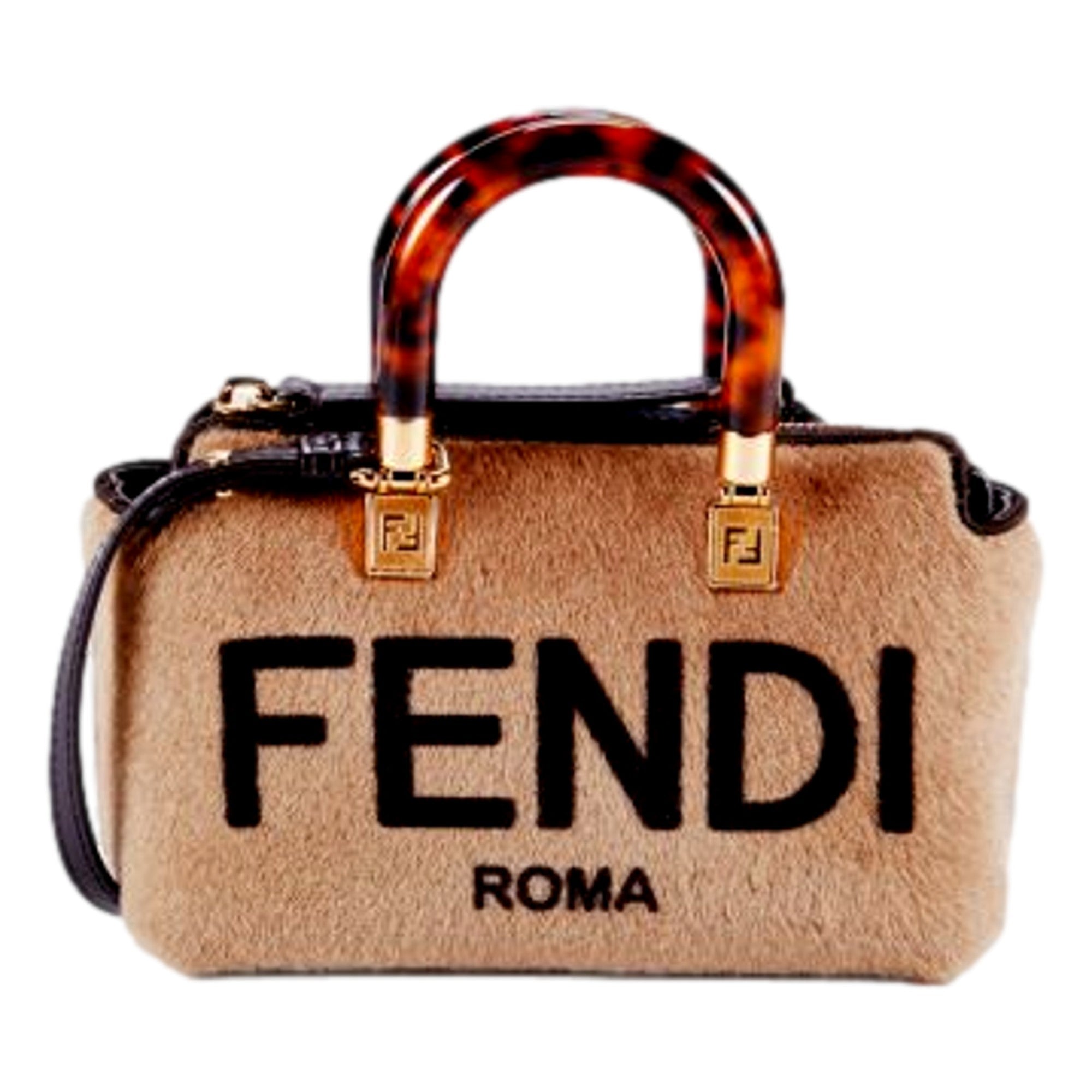 Fendi Bag: Luxurious Lamb Fur Mini Crossbody Bag for Stylish Elegance