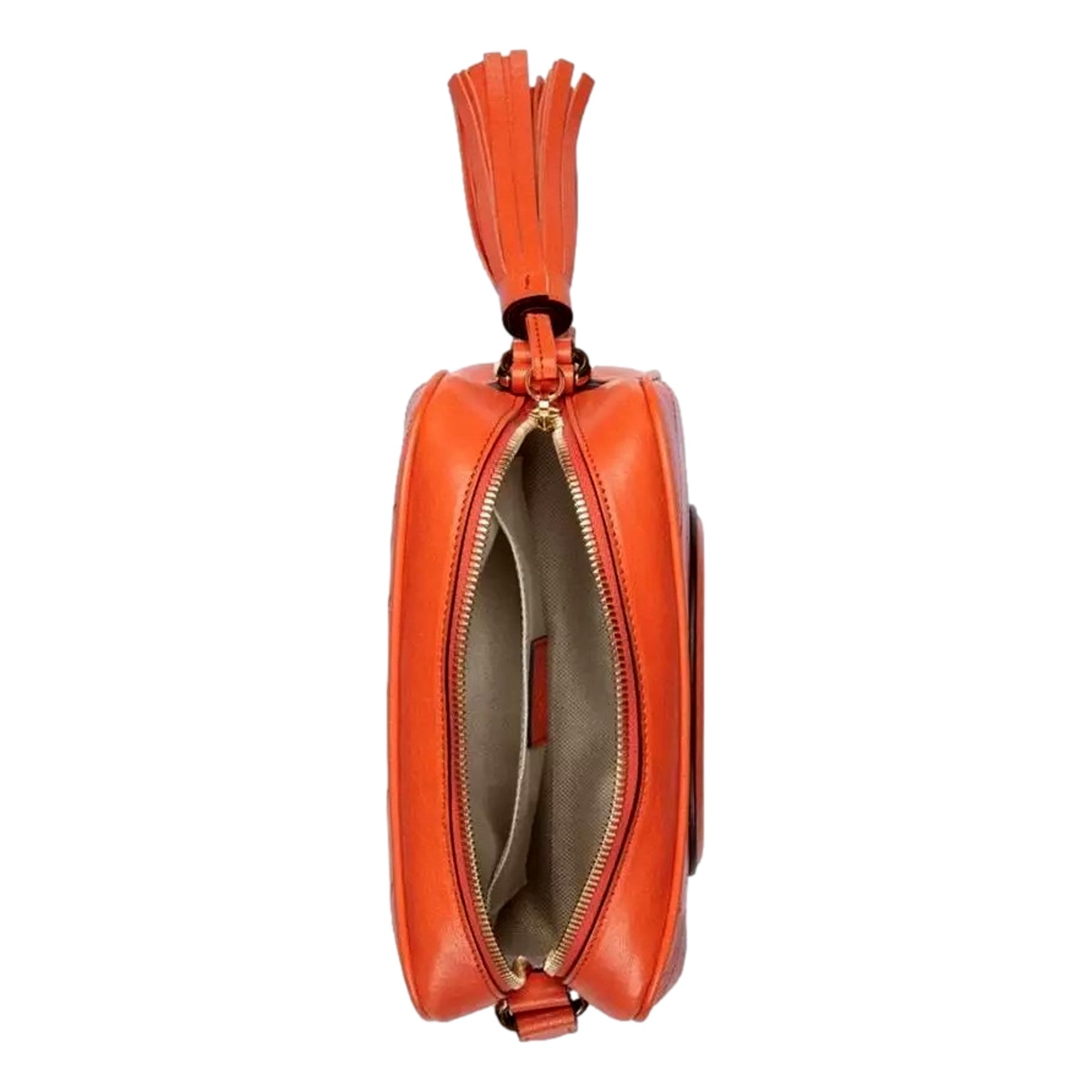 Gucci Blondie Orange Leather Crossbody - Bold Style & Craftsmanship