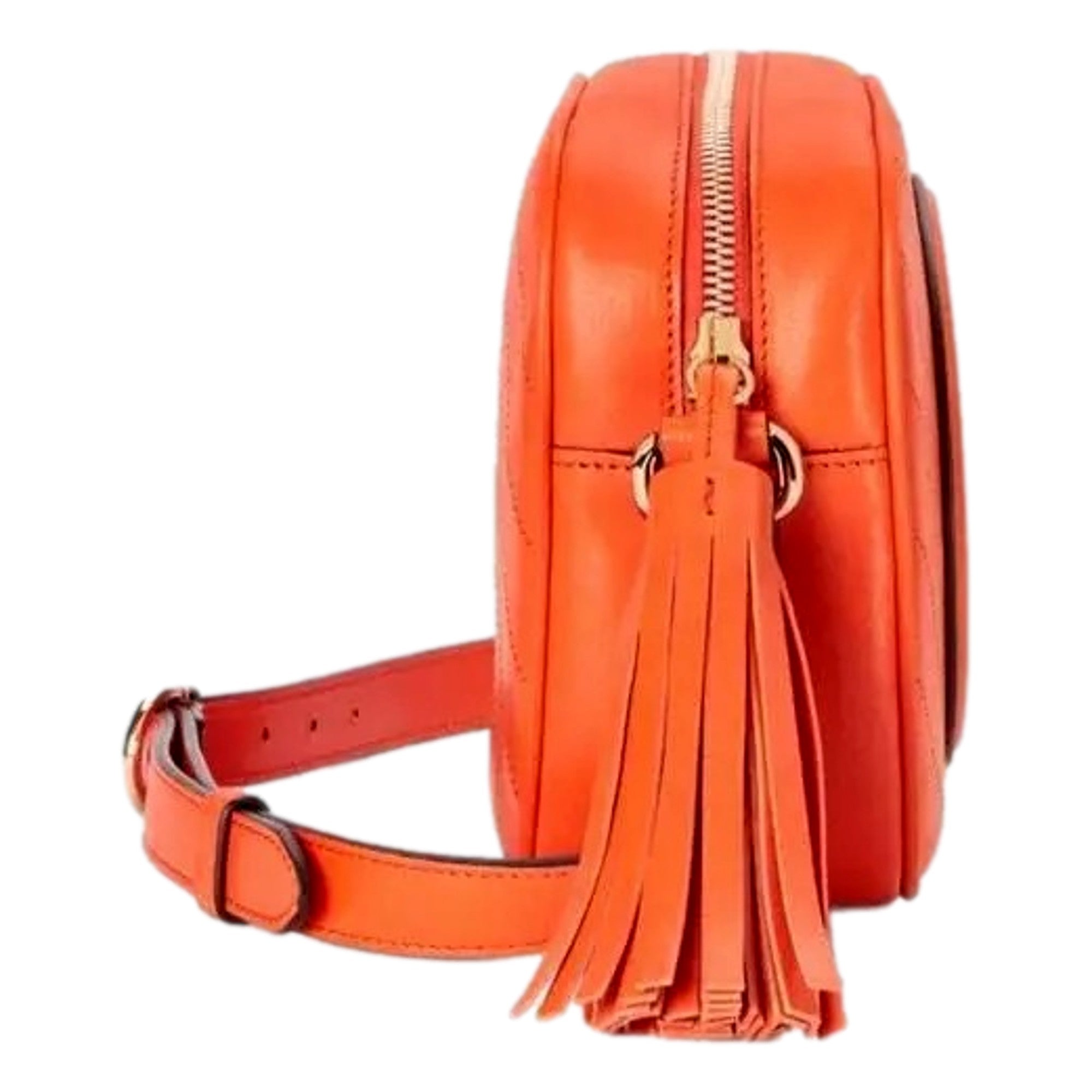 Gucci Blondie Orange Leather Crossbody - Bold Style & Craftsmanship