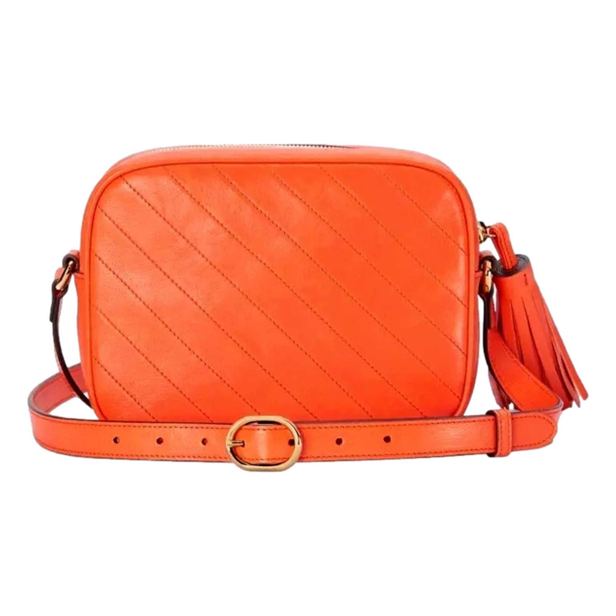 Gucci Blondie Orange Leather Crossbody - Bold Style & Craftsmanship
