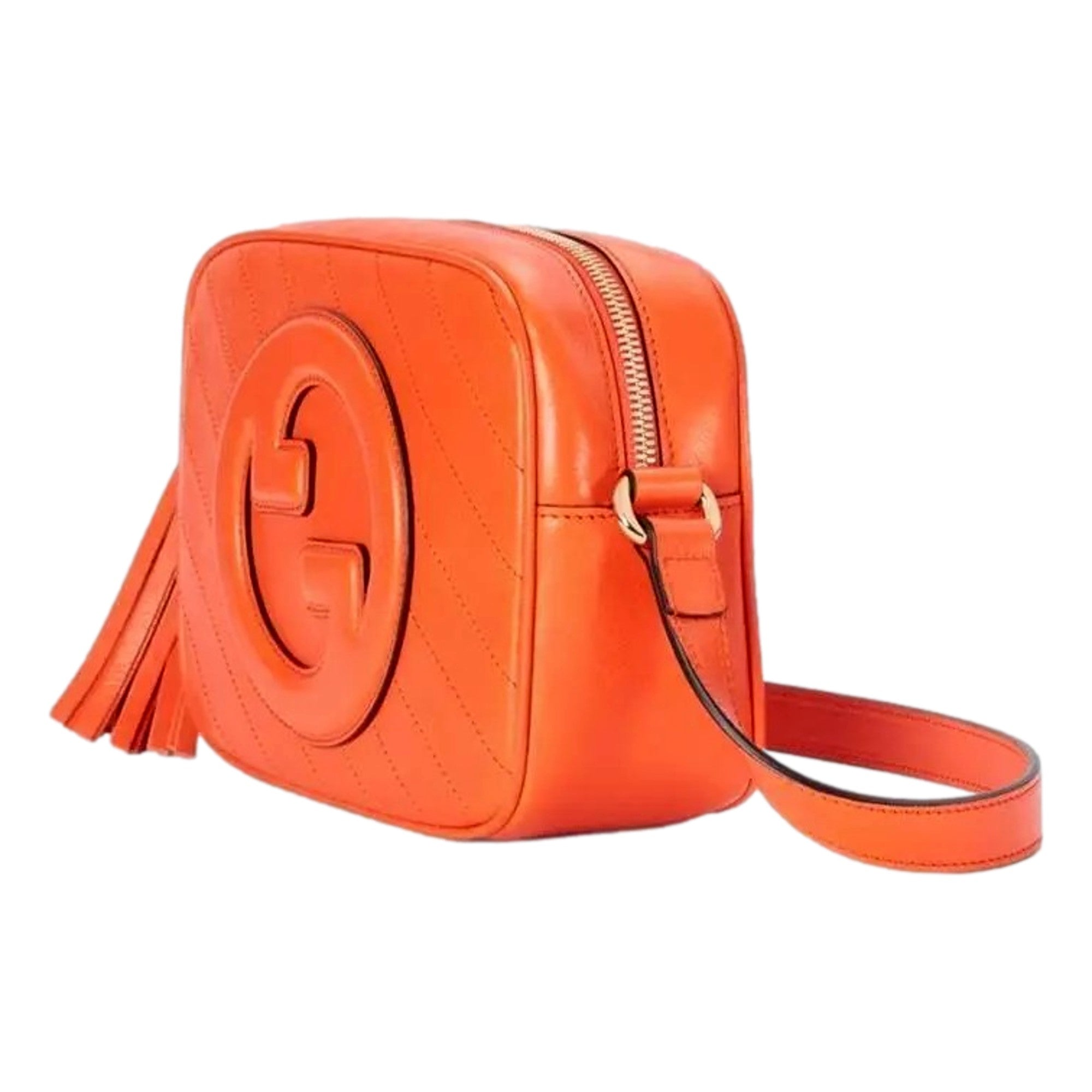 Gucci Blondie Orange Leather Crossbody - Bold Style & Craftsmanship