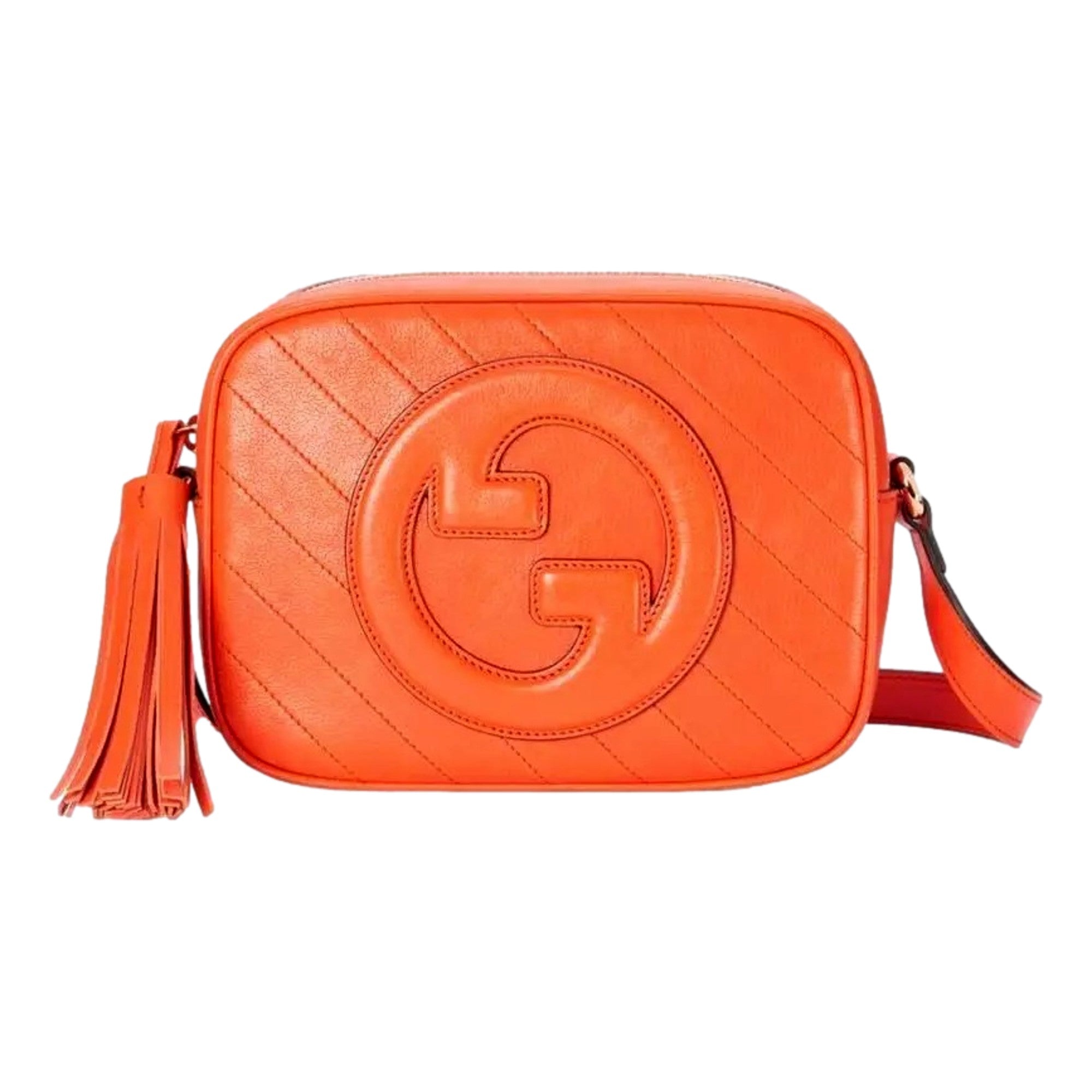 Gucci Blondie Orange Leather Crossbody - Bold Style & Craftsmanship