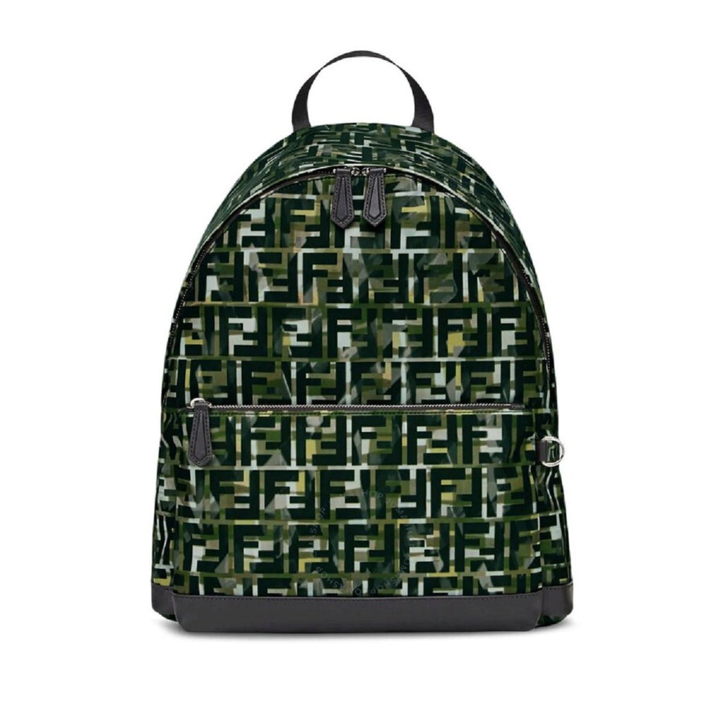 Fendi FF Zucca Camouflage Backpack: Stylish, Durable & Spacious