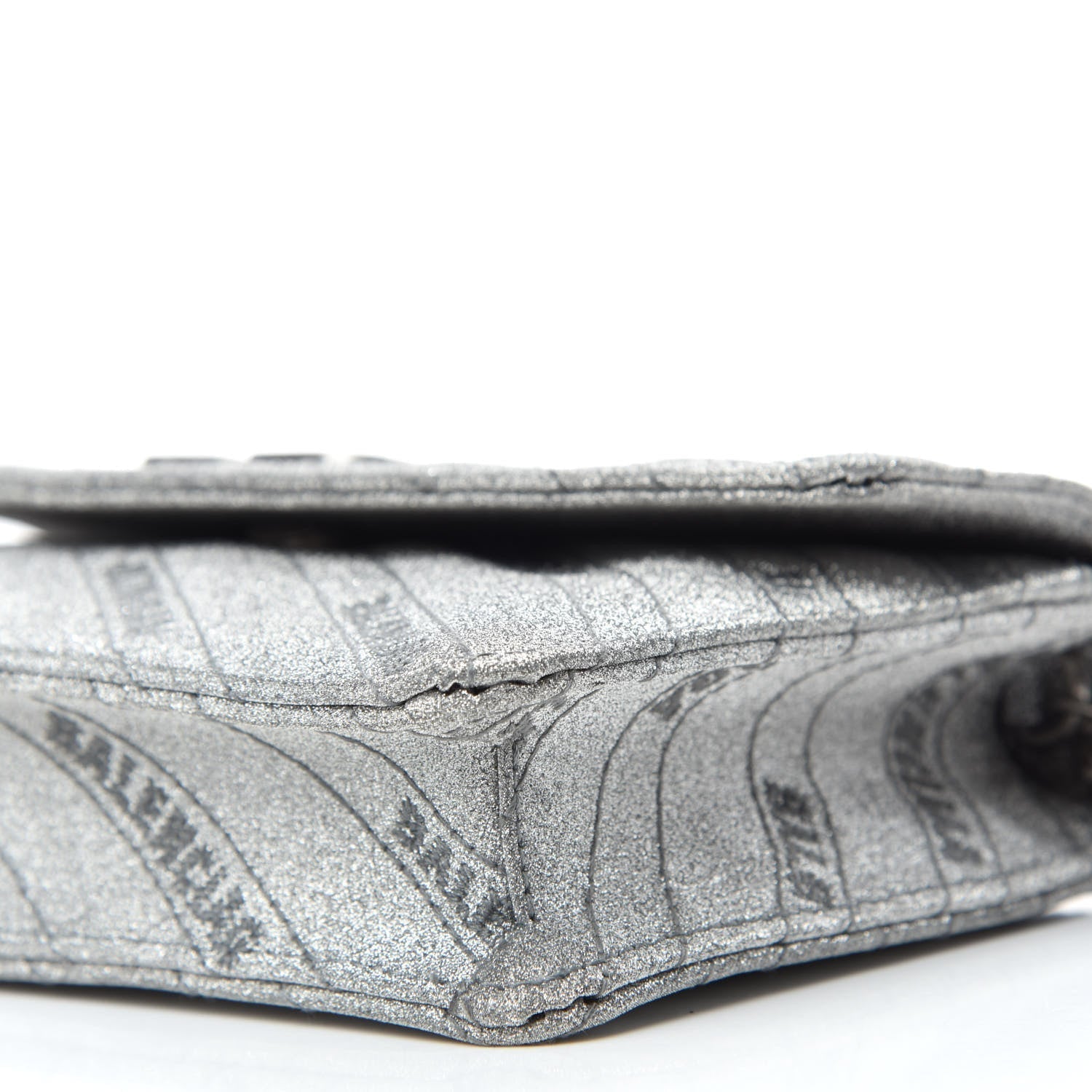 Chain Bag & Leather Wallet: Balenciaga Glitter Leather Bag Luxe