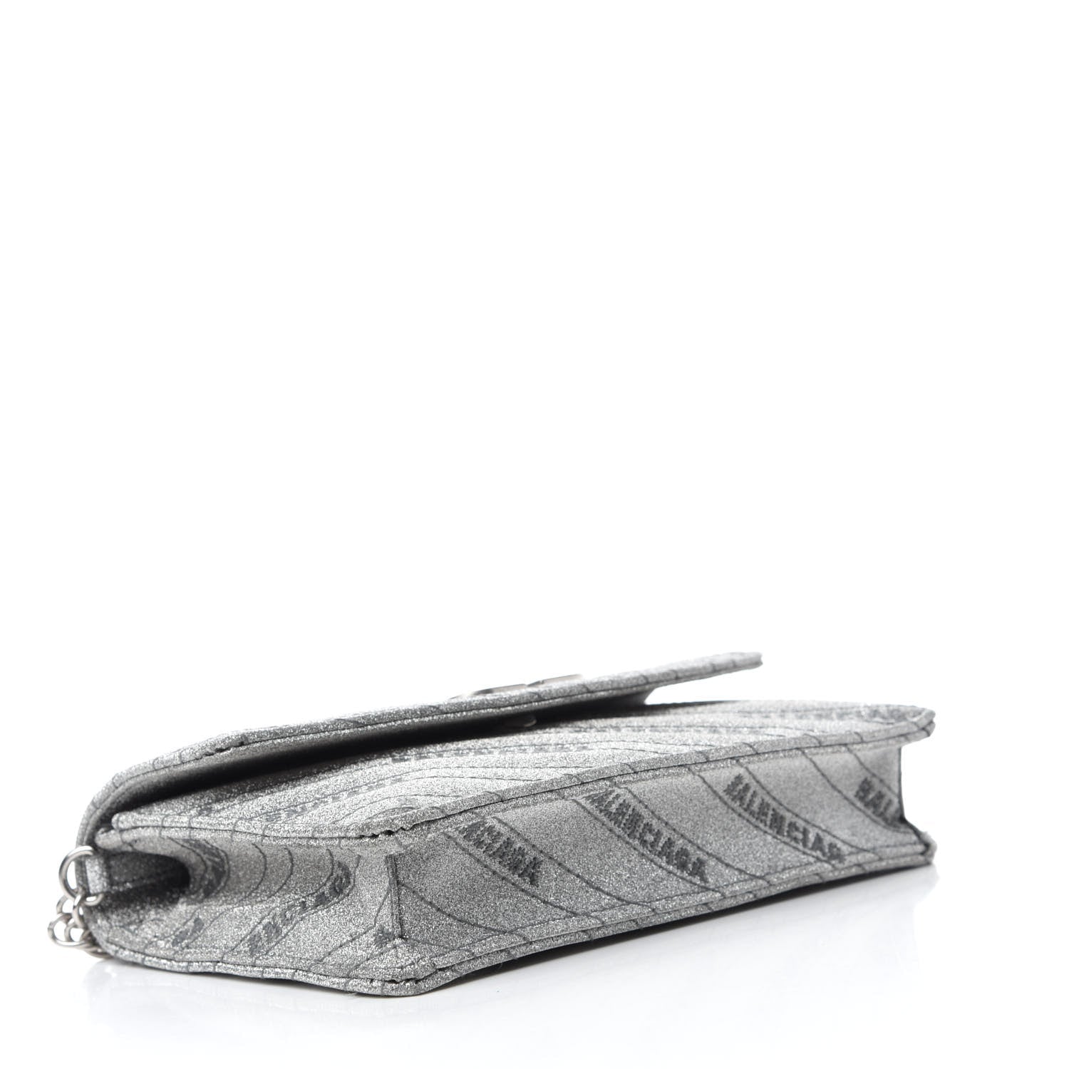 Chain Bag & Leather Wallet: Balenciaga Glitter Leather Bag Luxe