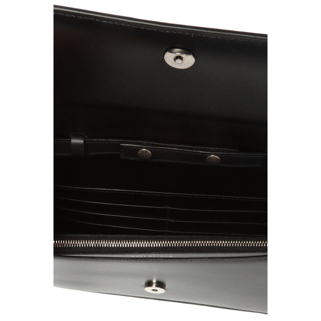 Balenciaga Wallet Bag: Black Bag & Chain Wallet Bag in Calfskin