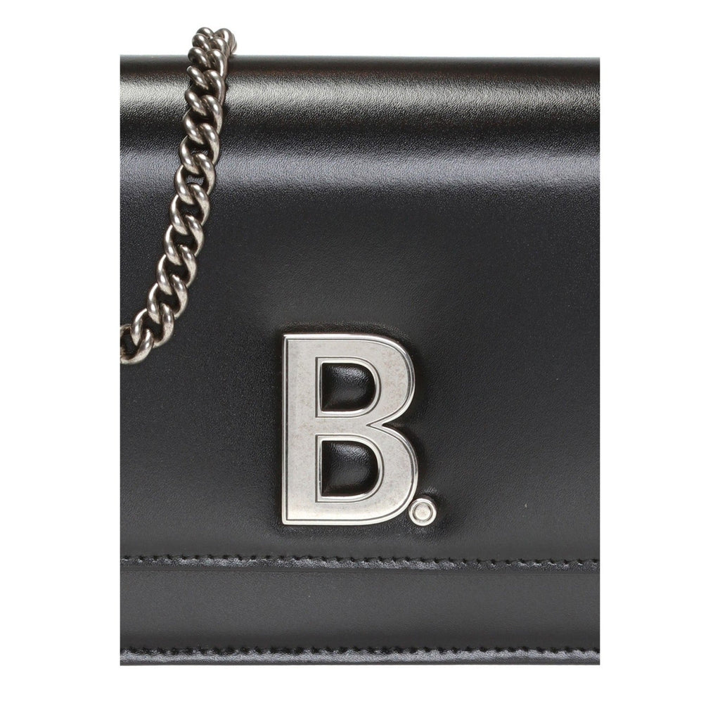 Balenciaga Wallet Bag: Black Bag & Chain Wallet Bag in Calfskin