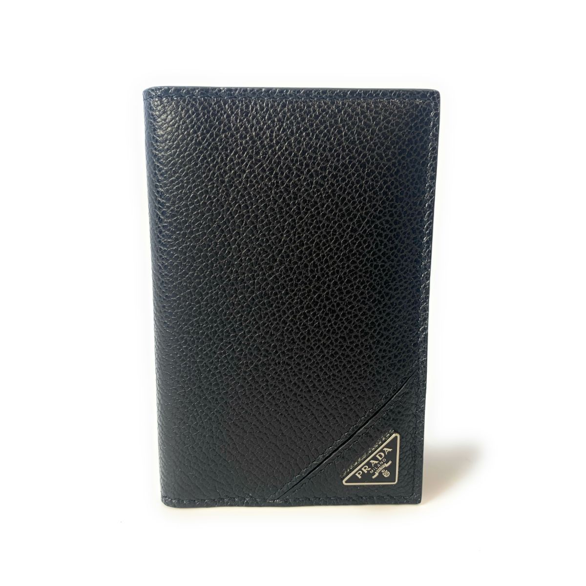 Prada Black Leather Bifold Wallet – Elegance Meets Functionality
