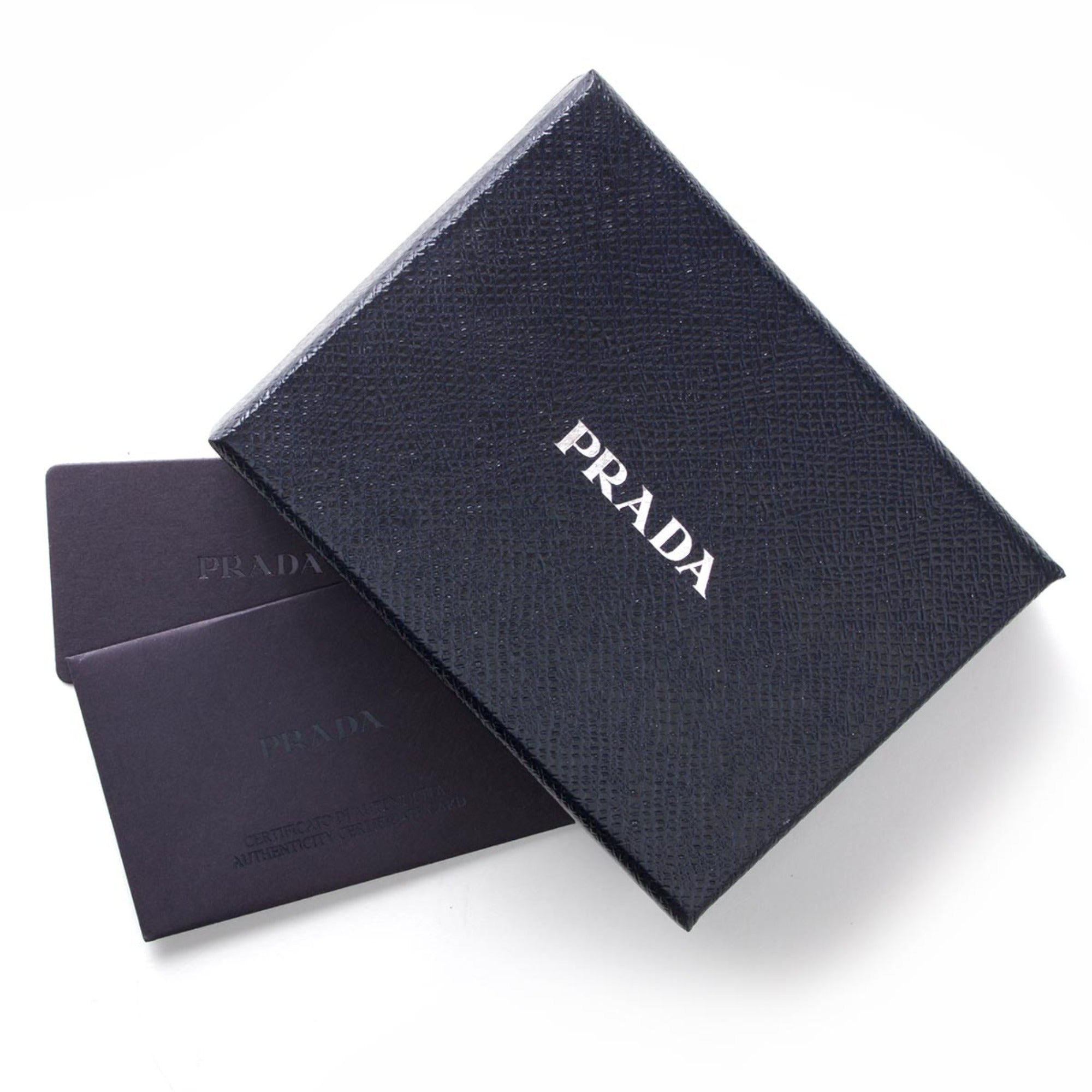 Grey Card Holder for Men | Stylish Prada Mens Card Holder