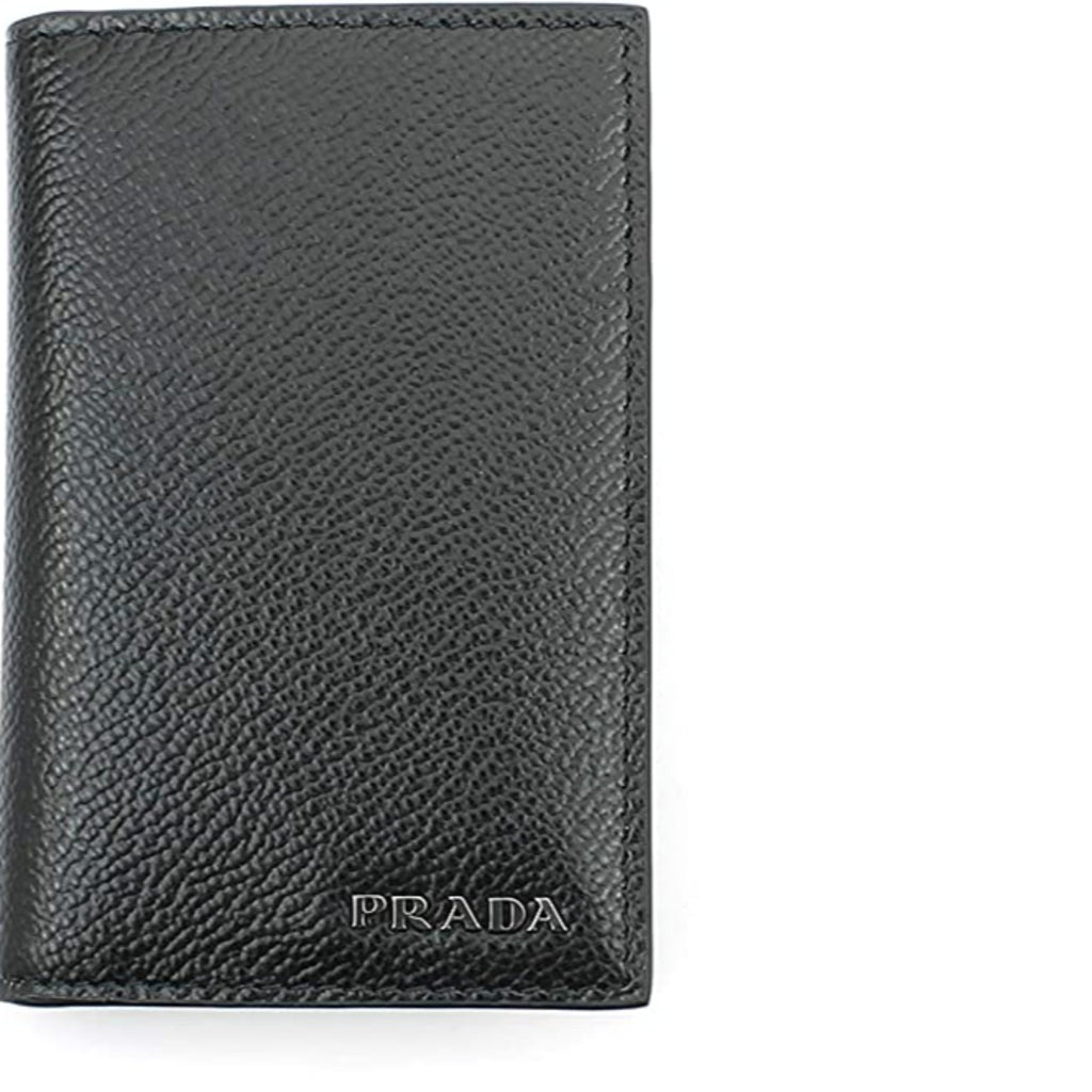 Grey Card Holder for Men | Stylish Prada Mens Card Holder