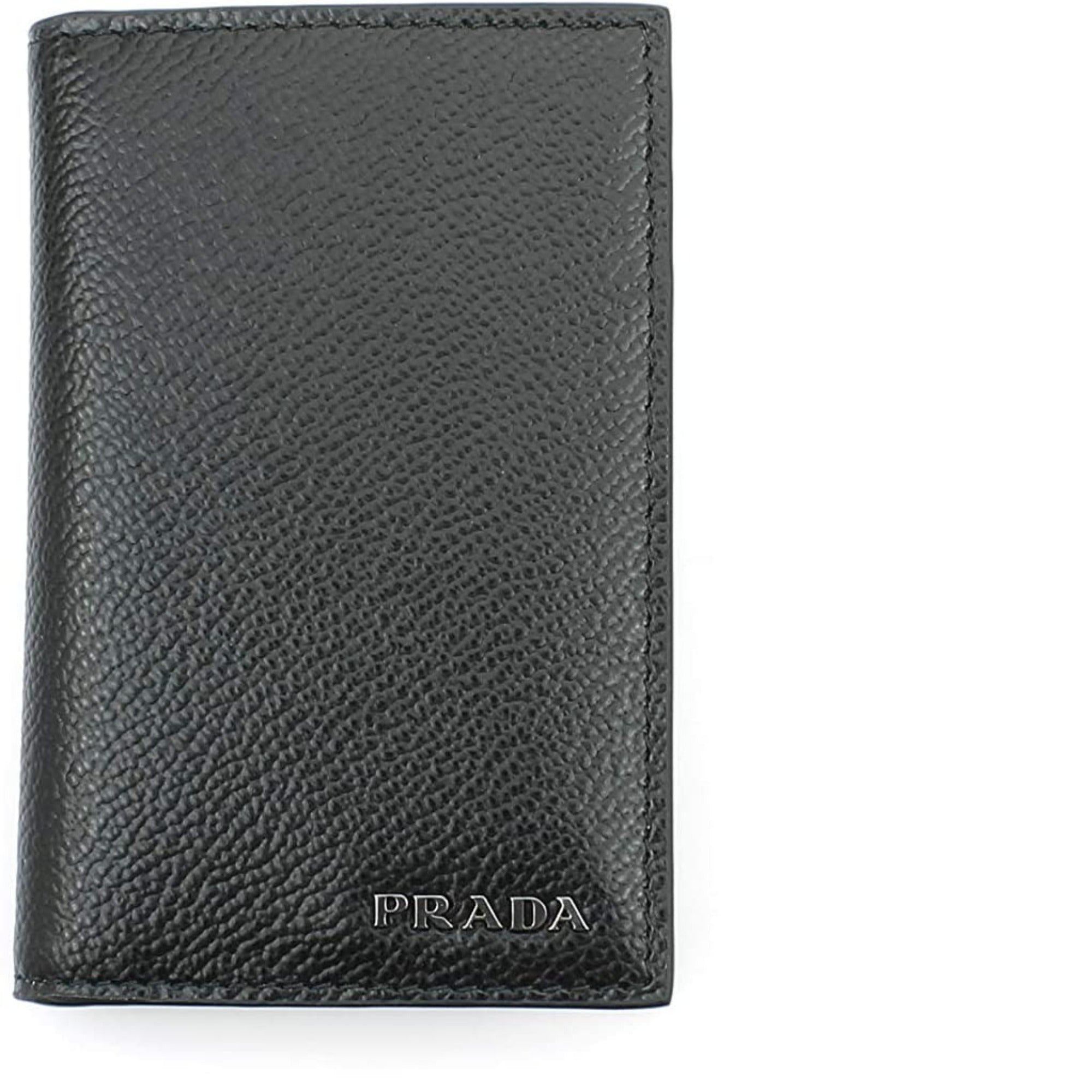 Grey Card Holder for Men | Stylish Prada Mens Card Holder