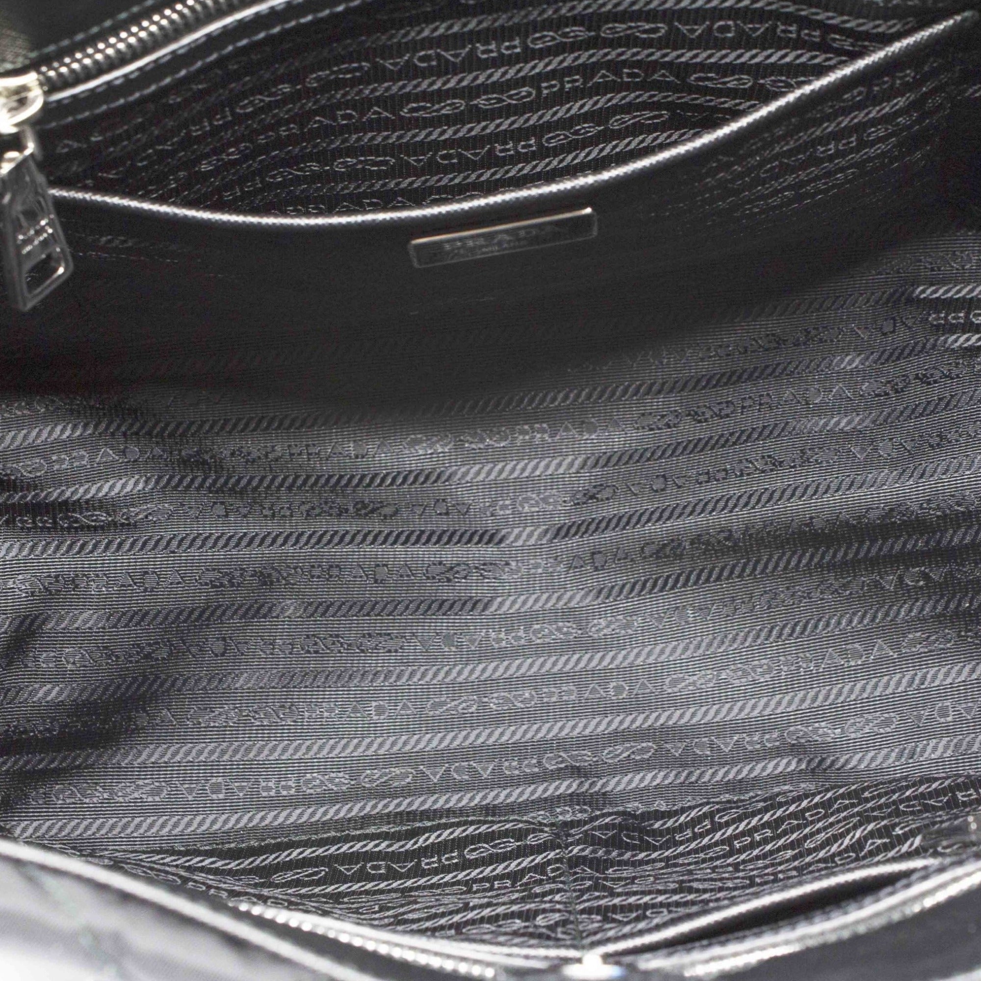 Prada Black Quilted Tessuto Tote - Stylish Nylon Chain Shoulder Bag