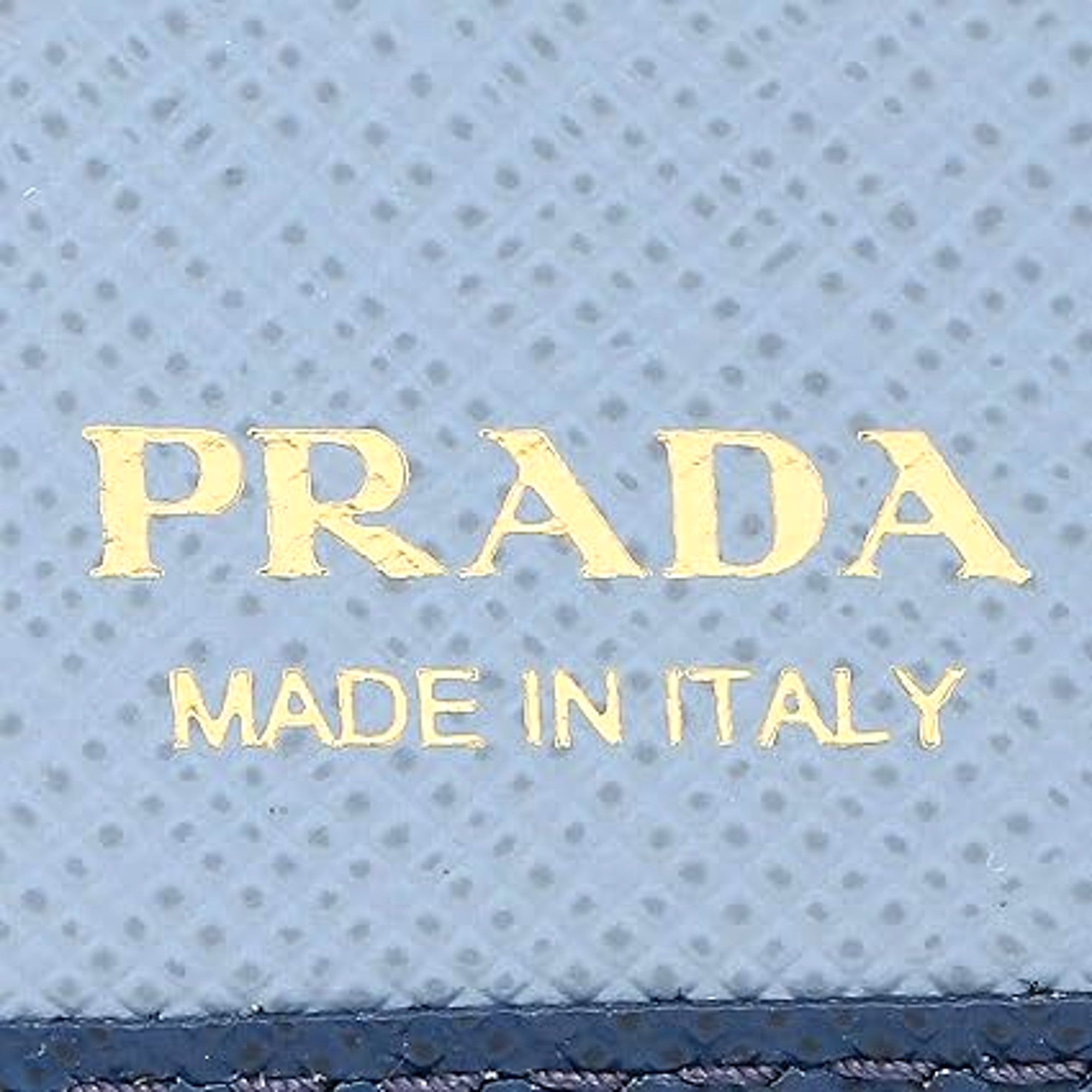 Elegant Prada Blue Wallet for Women | Multi-Color Saffiano Design