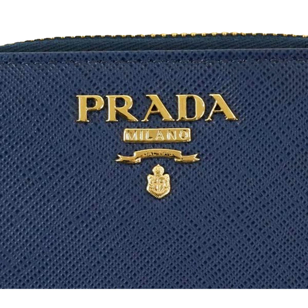 Prada Women's Wallet: Elegant Zippy Coin Purse in Saffiano Leather