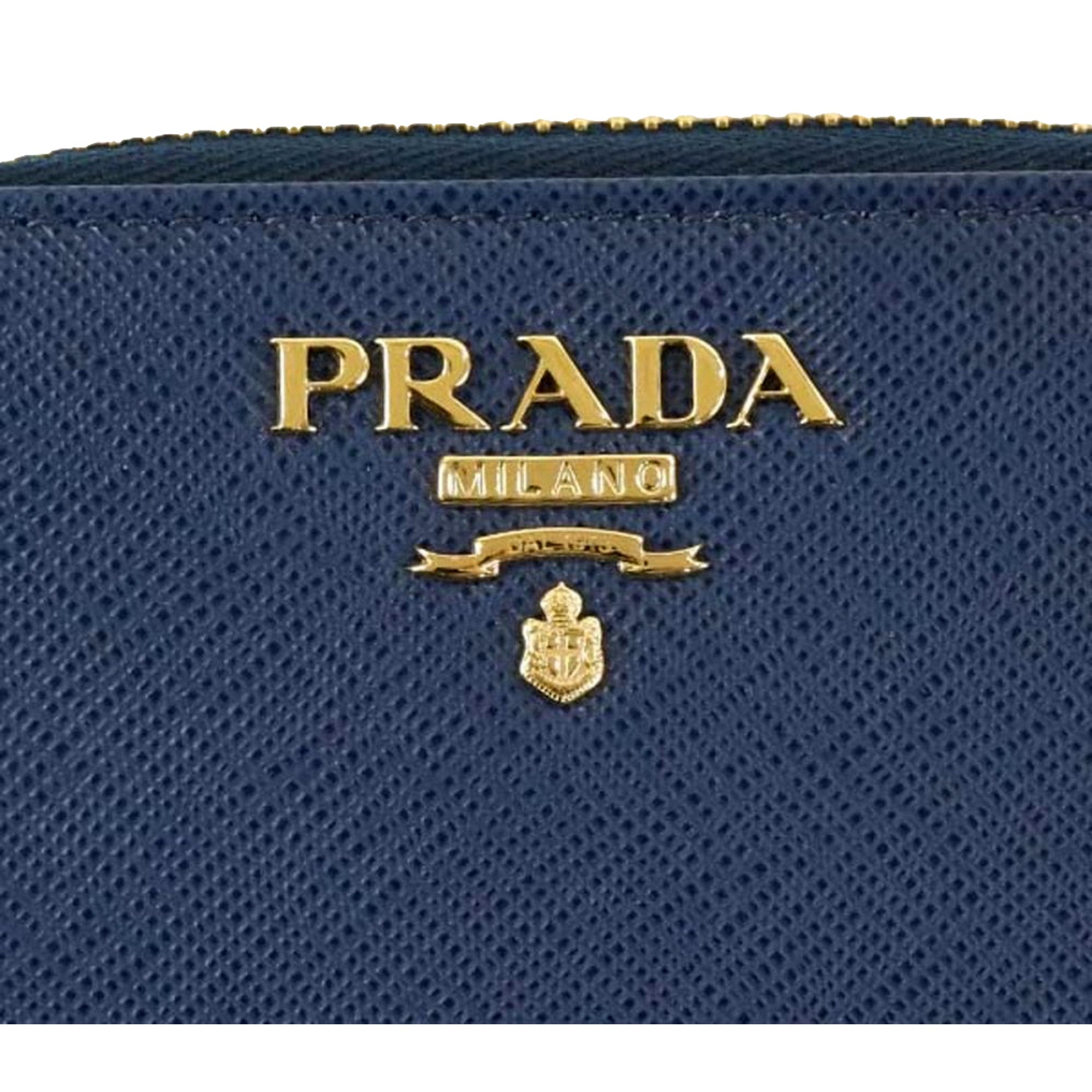 Prada Women's Wallet: Elegant Zippy Coin Purse in Saffiano Leather