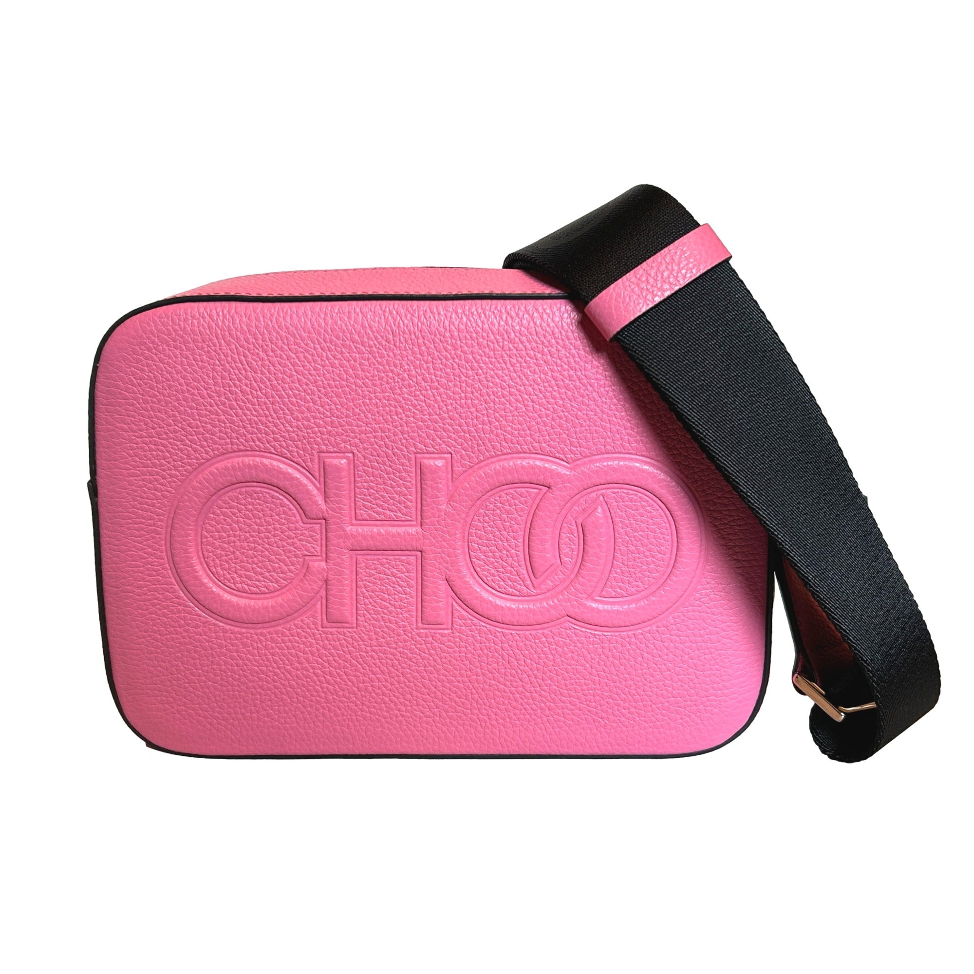 Pink Crossbody Leather Bag | Jimmy Choo Elegant Camera Bag