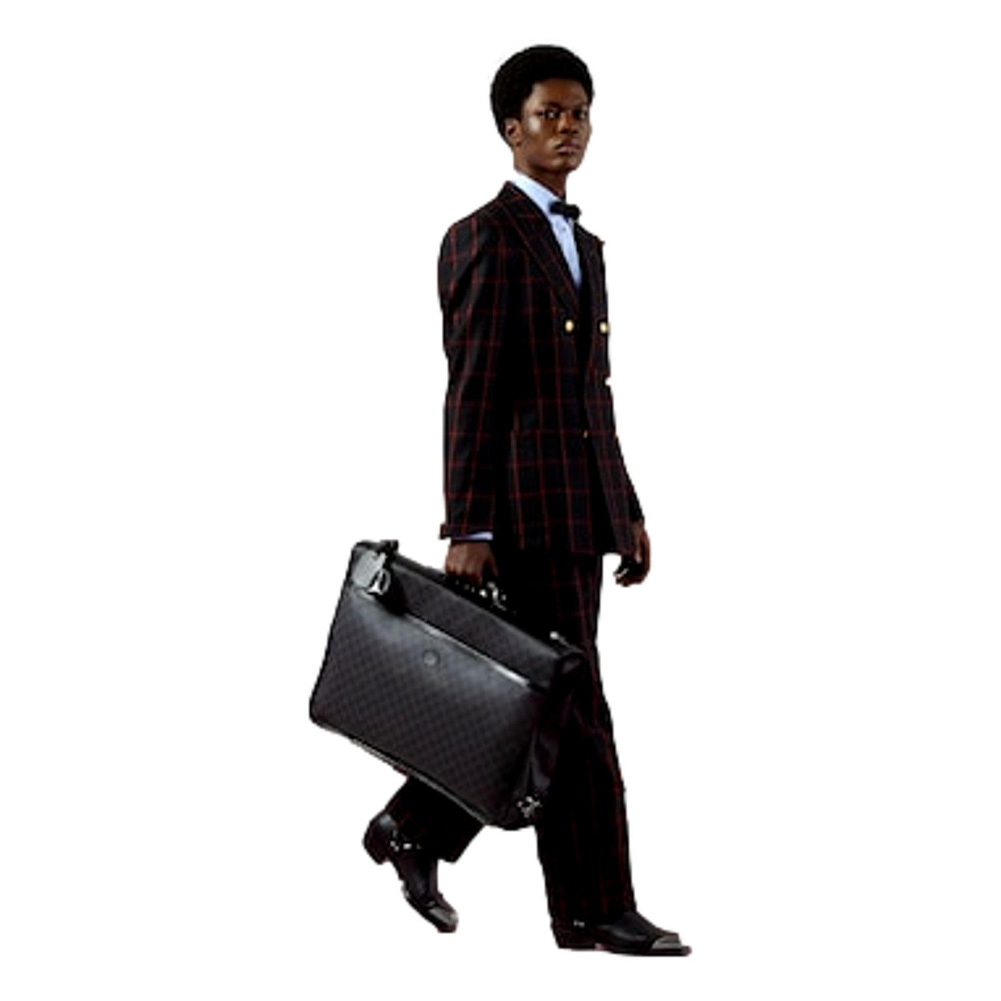 Gucci Supreme GG Black Garment Bag - Luxury Travel Holdall