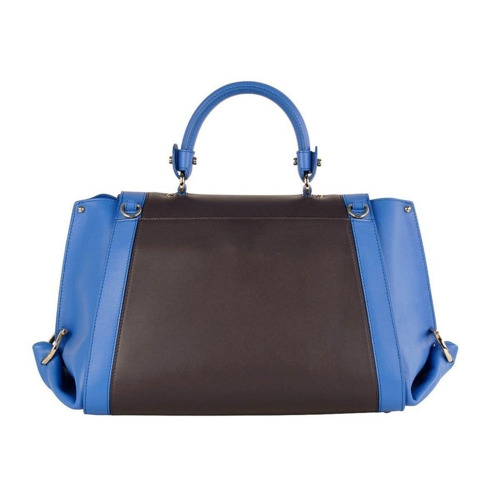 Ferragamo Sofia Medium Handbag - Elegant Blue Calfskin Satchel