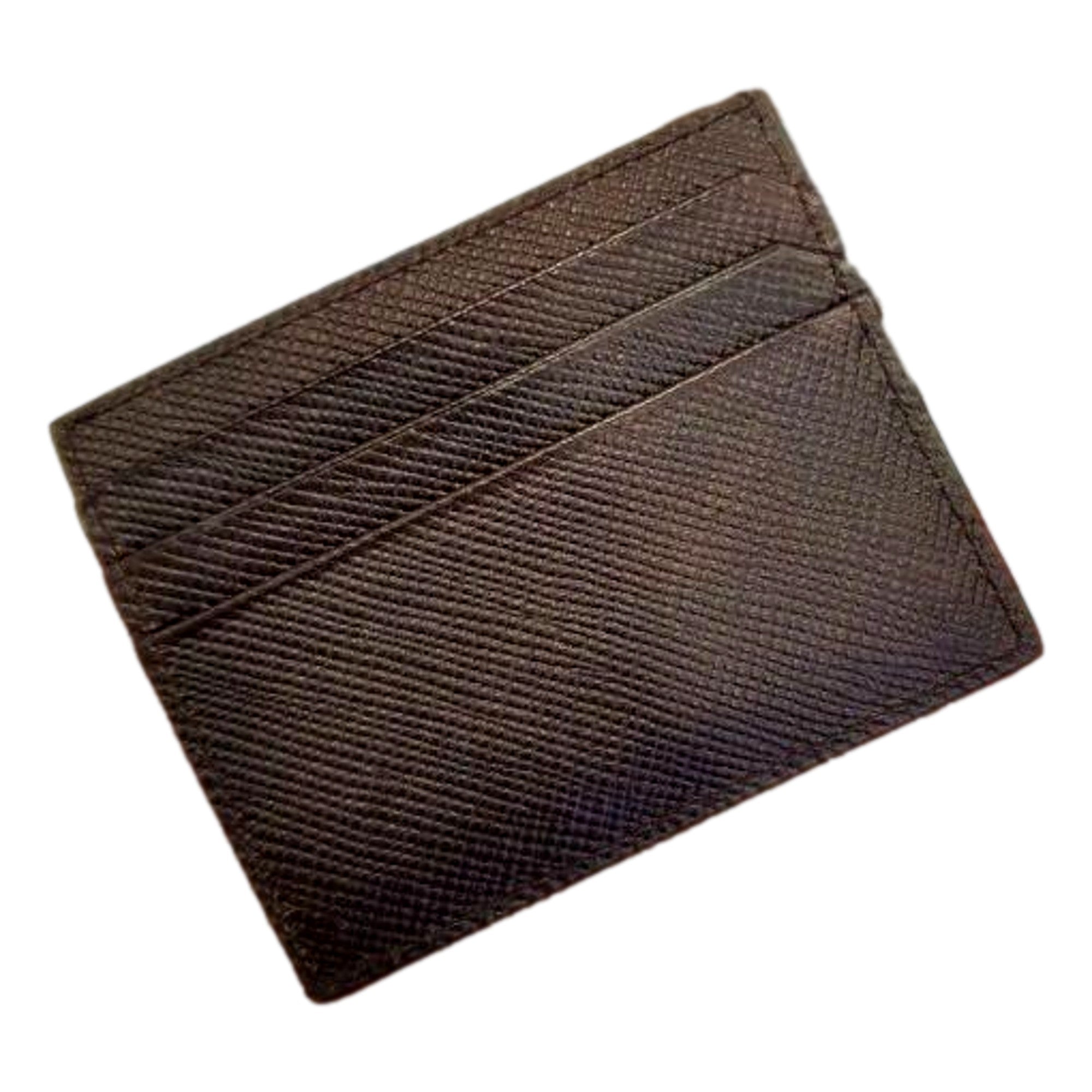 Prada Saffiano Mens Wallet | Stylish Brown Wallet for Cardholders